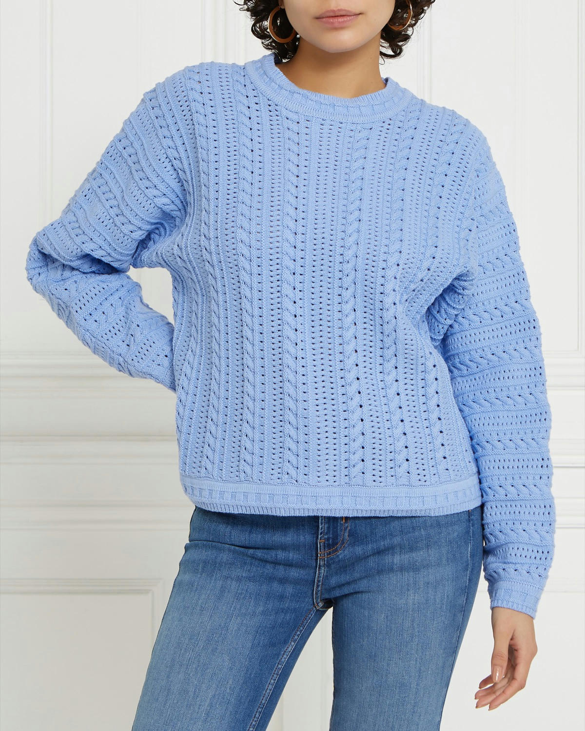 Gallery Pointelle Batwing Jumper