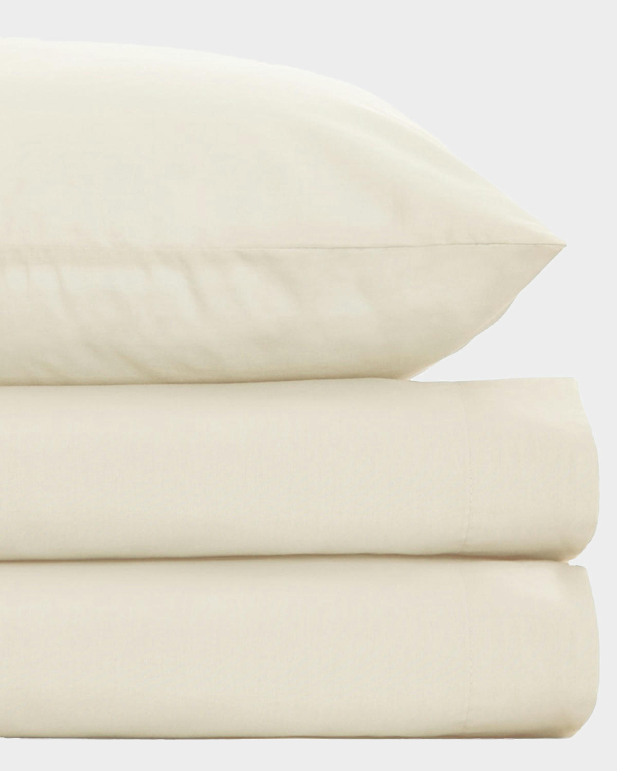 Percale Fitted Sheet 180 Thread Count - Double