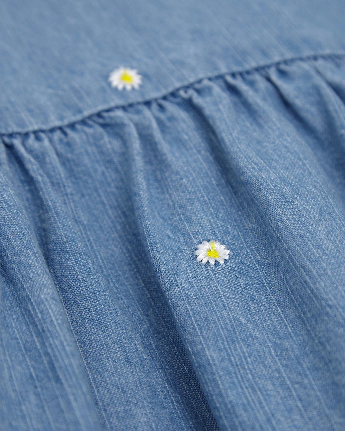 Daisy Embroidered Denim Dress (2-10 years)