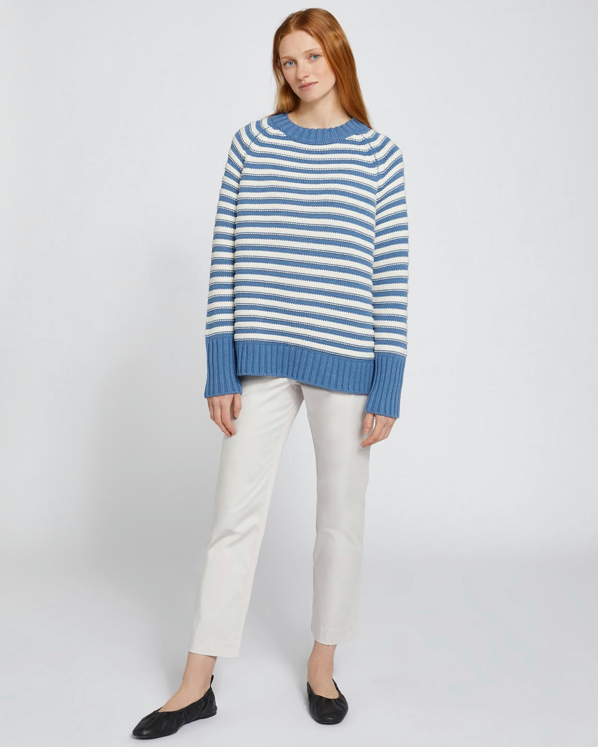 Carolyn Donnelly The Edit Stripe Crew Neck Sweater