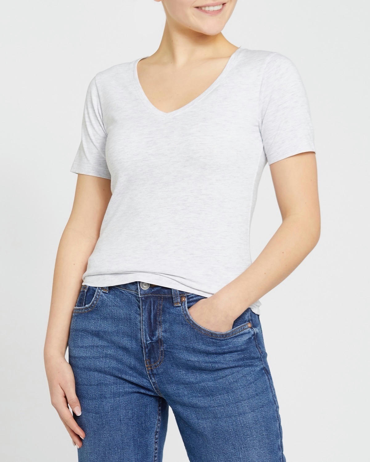 Stretch V-Neck T-Shirt