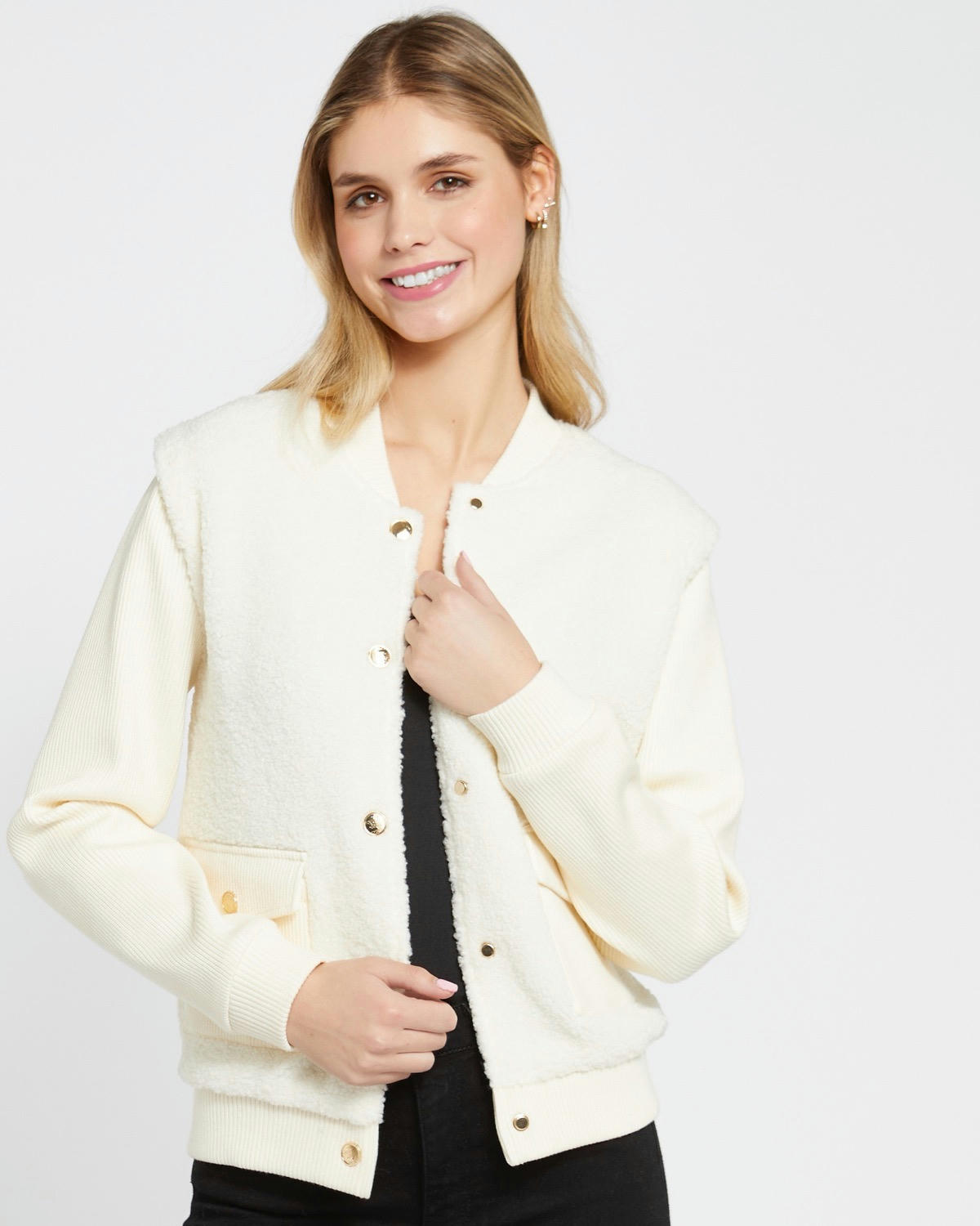Savida Cara Teddy Bomber Jacket