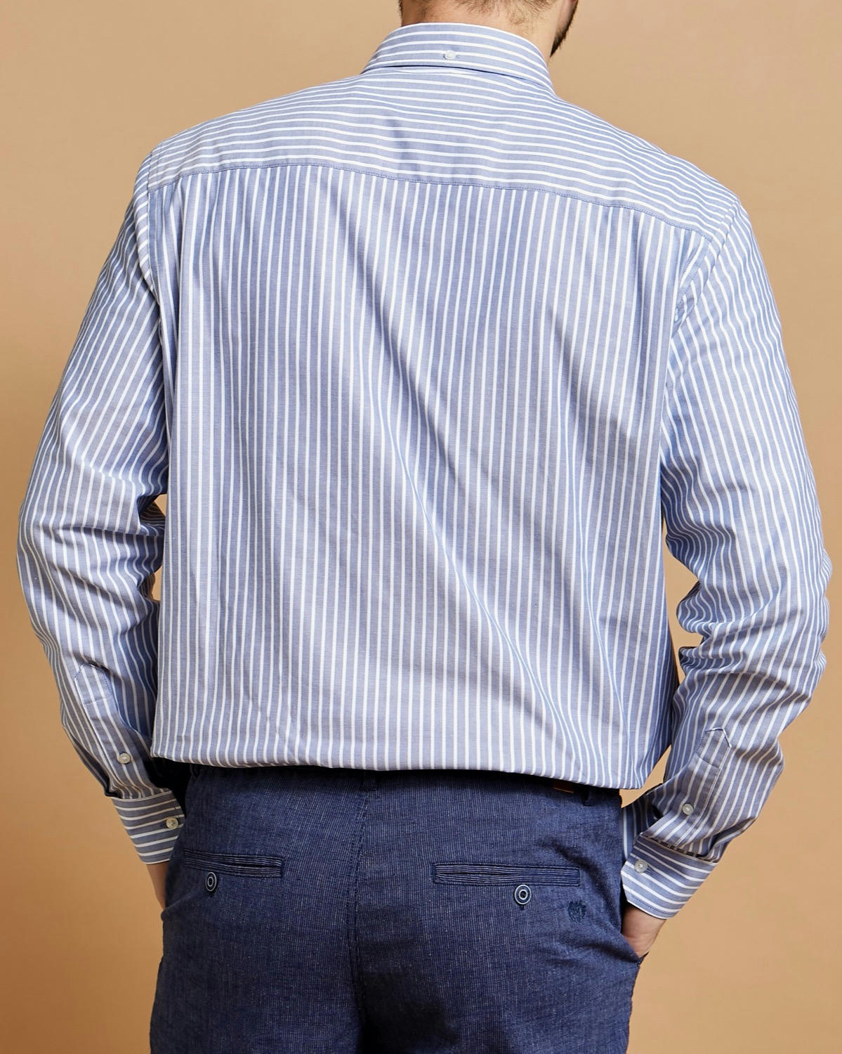 Paul Costelloe Living Stretch Regular Fit Oxford Stripe