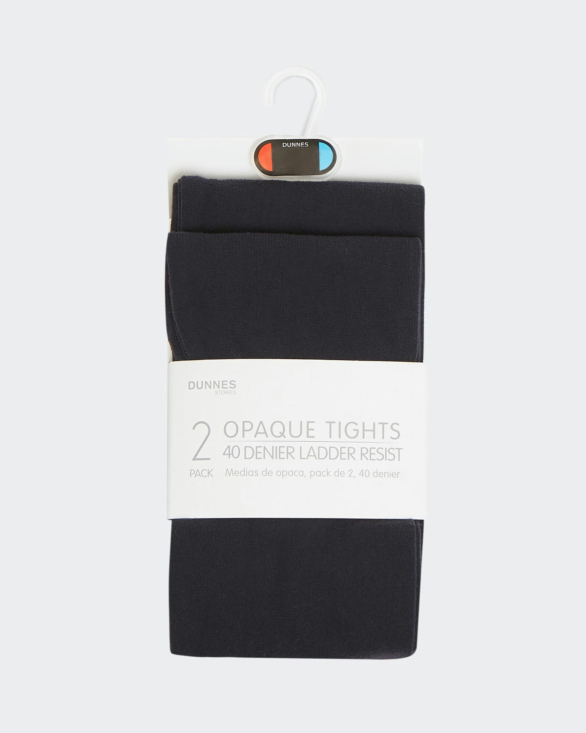 40 Denier Opaque Tights - Pack Of 2 - (5-14 Years)