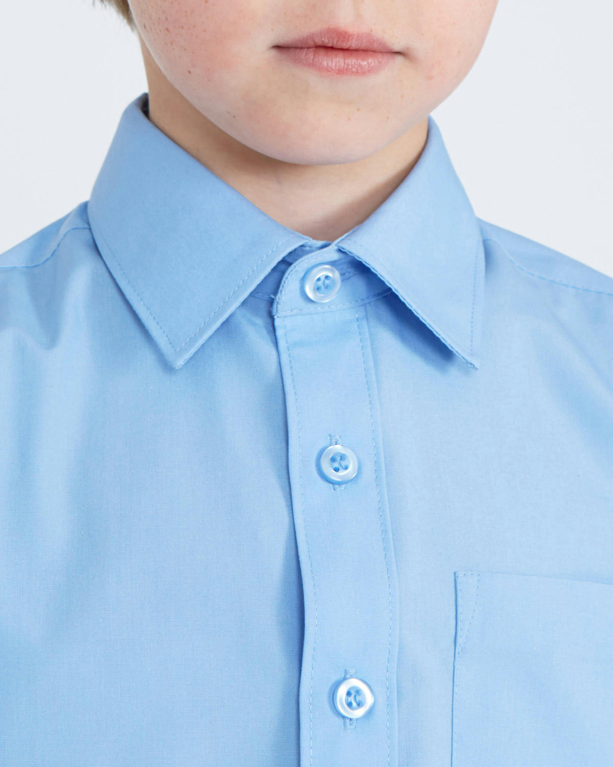 Long-Sleeved Easy Iron Shirt - Pack Of 3 - (4-16 Years)