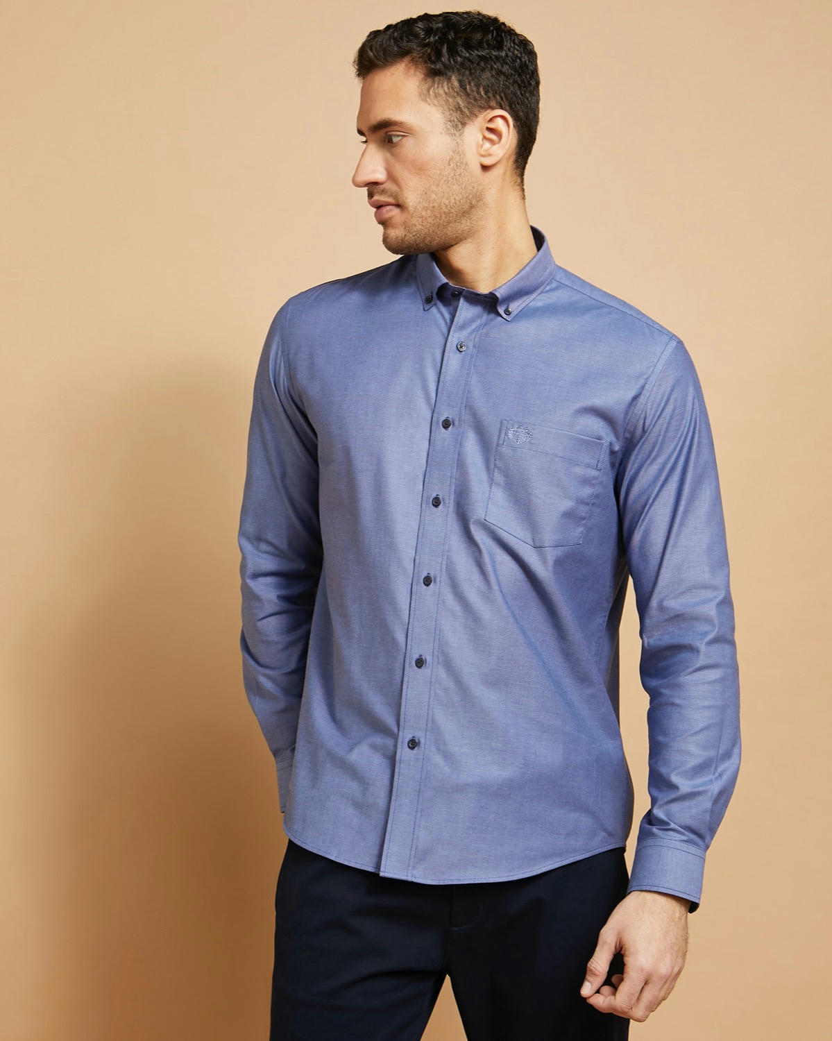 Paul Costelloe Living Regular Fit Stretch Oxford