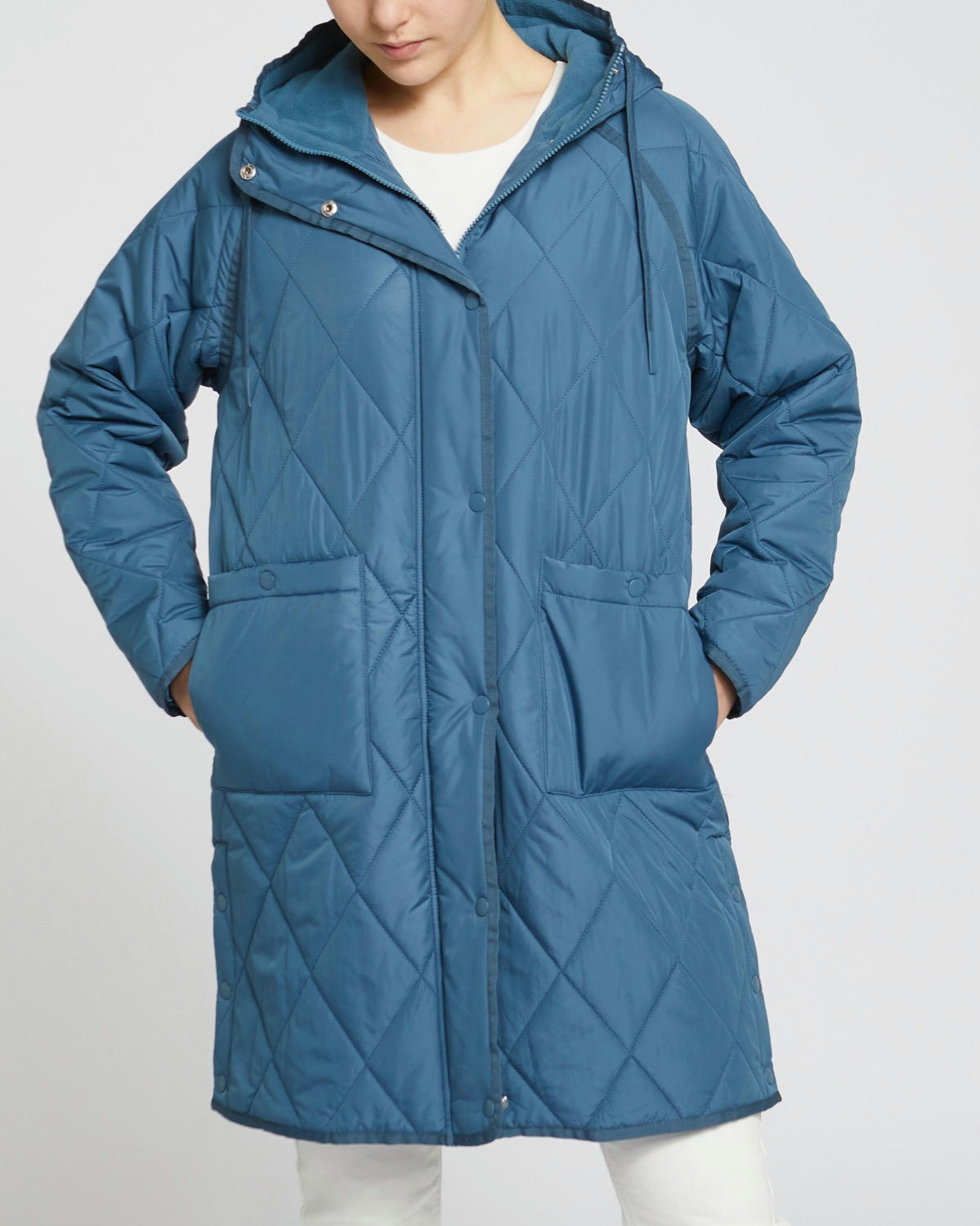 Quilted Fleece Lined Coat