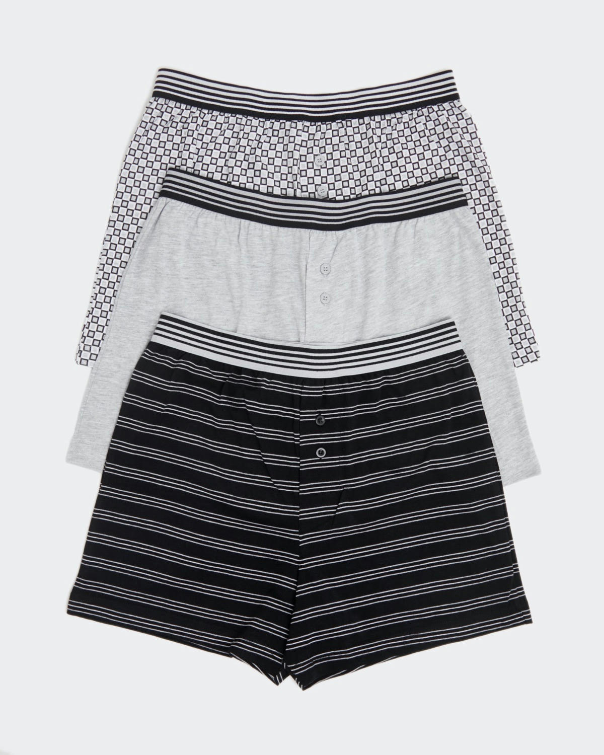 Cotton Rich Loose Fit Boxers (3 Pack)