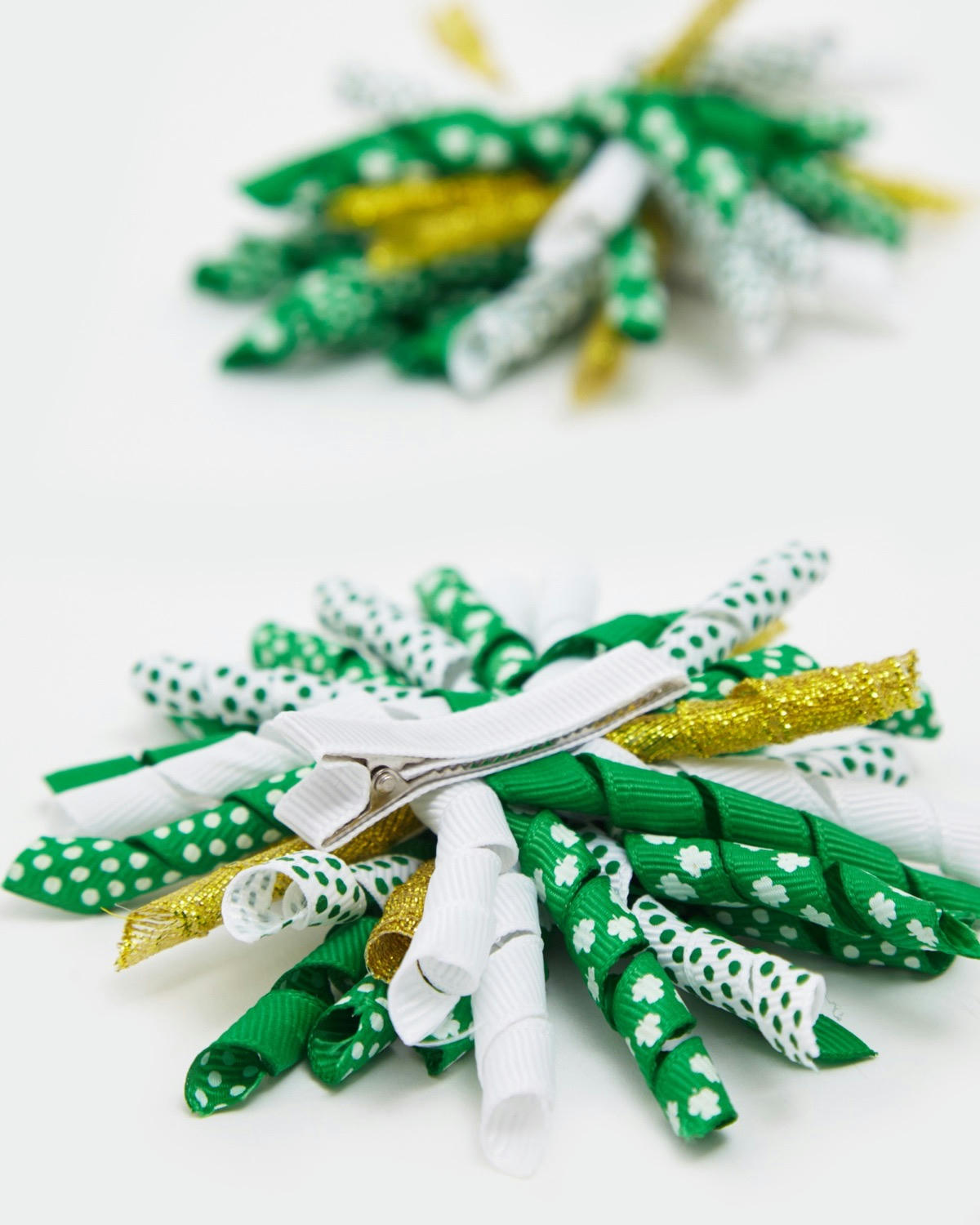 St. Patrick's Day Ribbon Hair Clip (Pack Of 2)