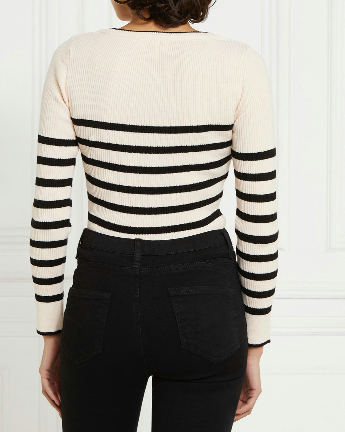 Gallery Long-Sleeved Ribbed Top