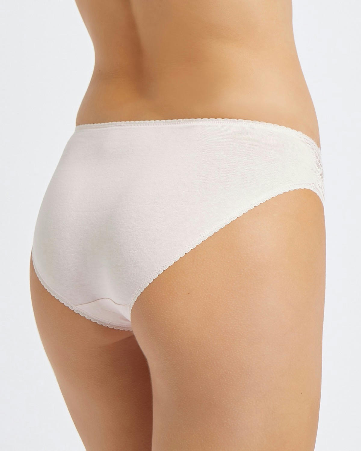 Lace Cotton-Rich High Leg Briefs - Pack of 5