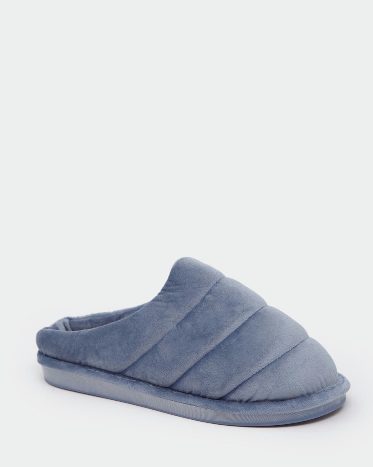 Velour Padded Mule Slipper