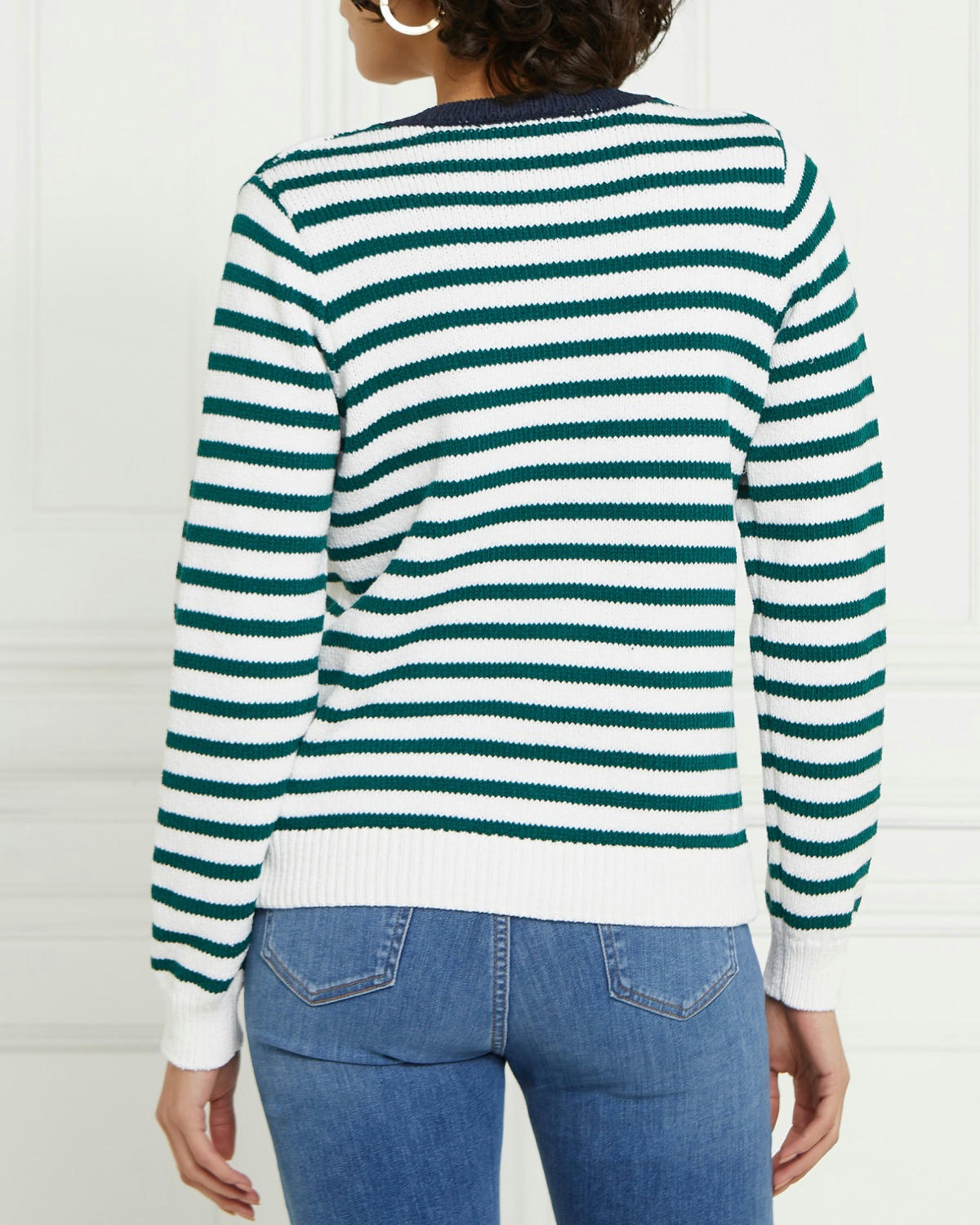 Gallery Stripe Button Cardigan