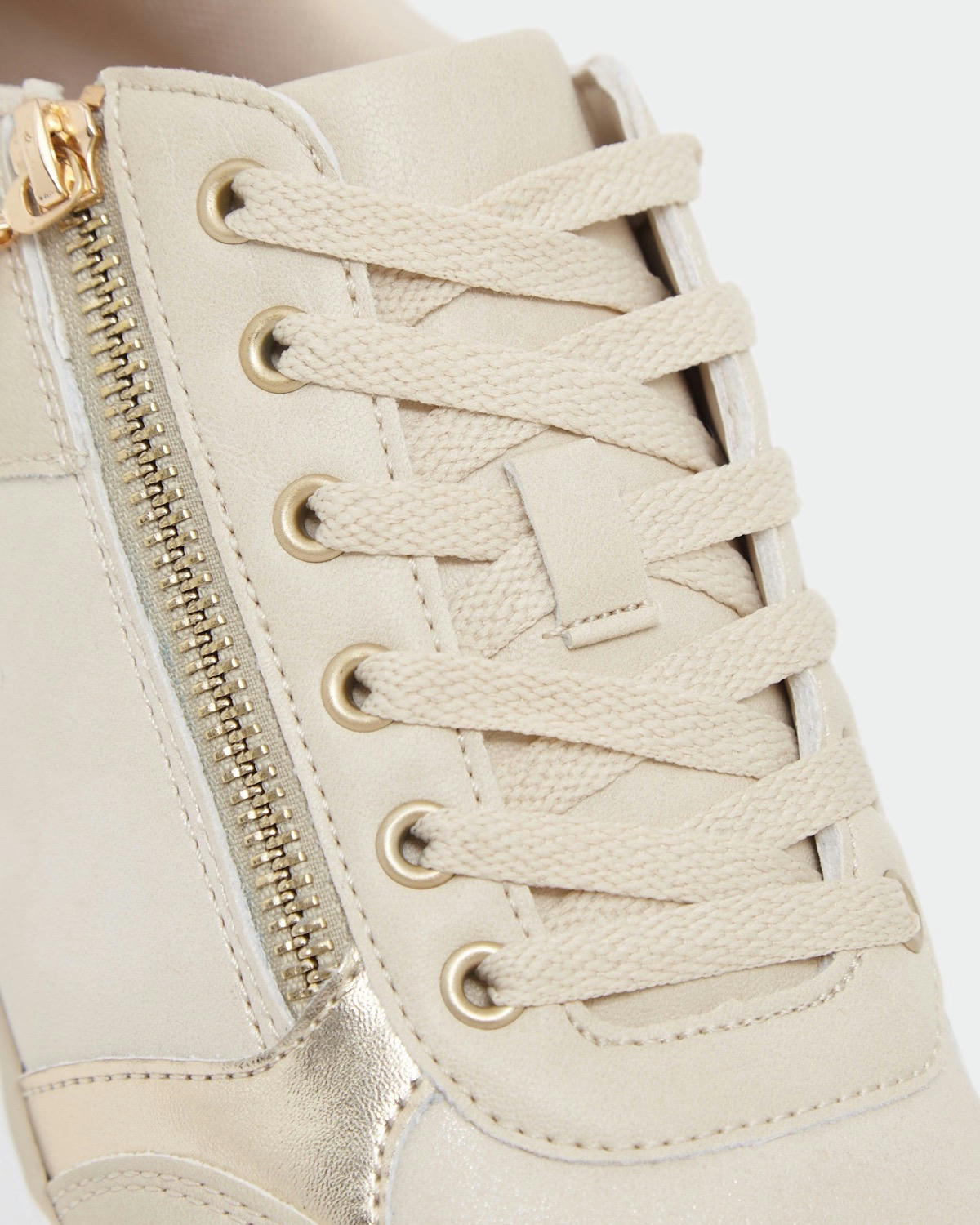 Side Zip Wedge Trainers