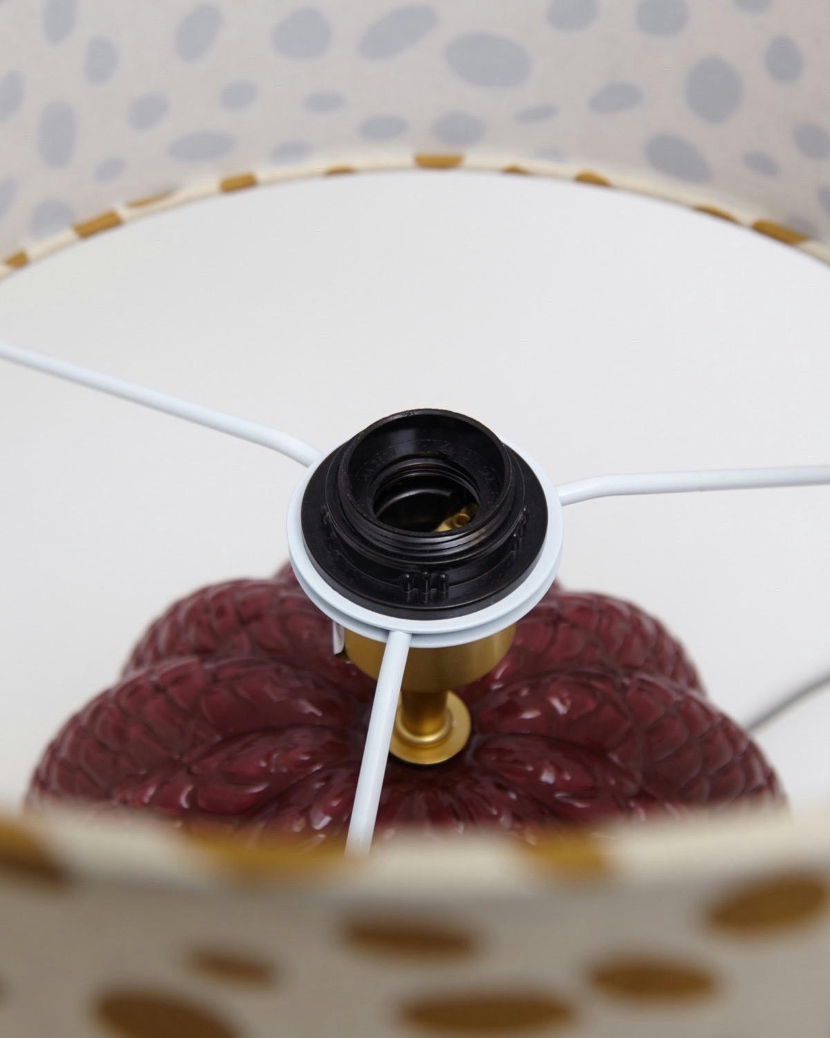 Carolyn Donnelly Eclectic Texture Glass Table Lamp