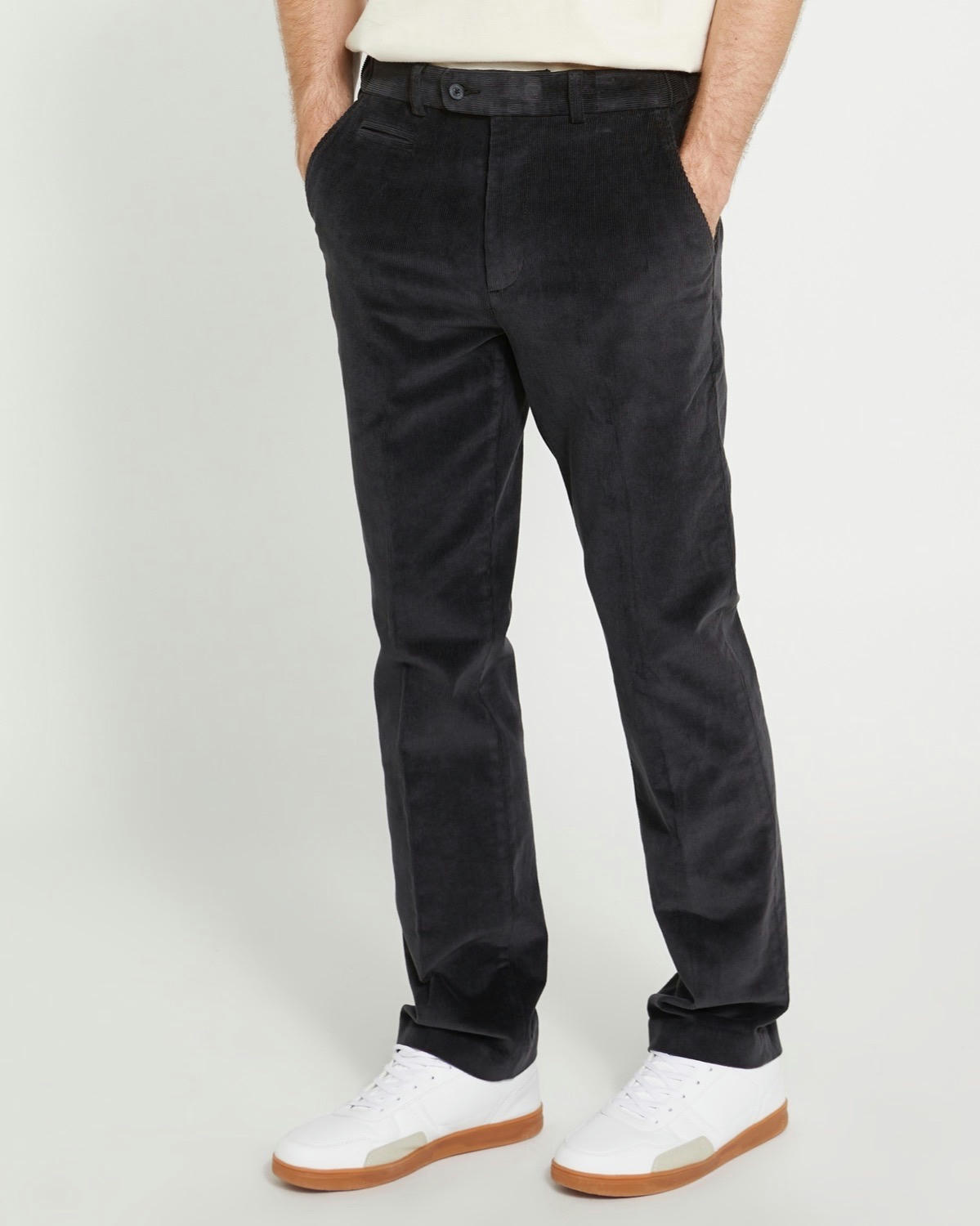 Regular Fit Stretch Corduroy Trousers