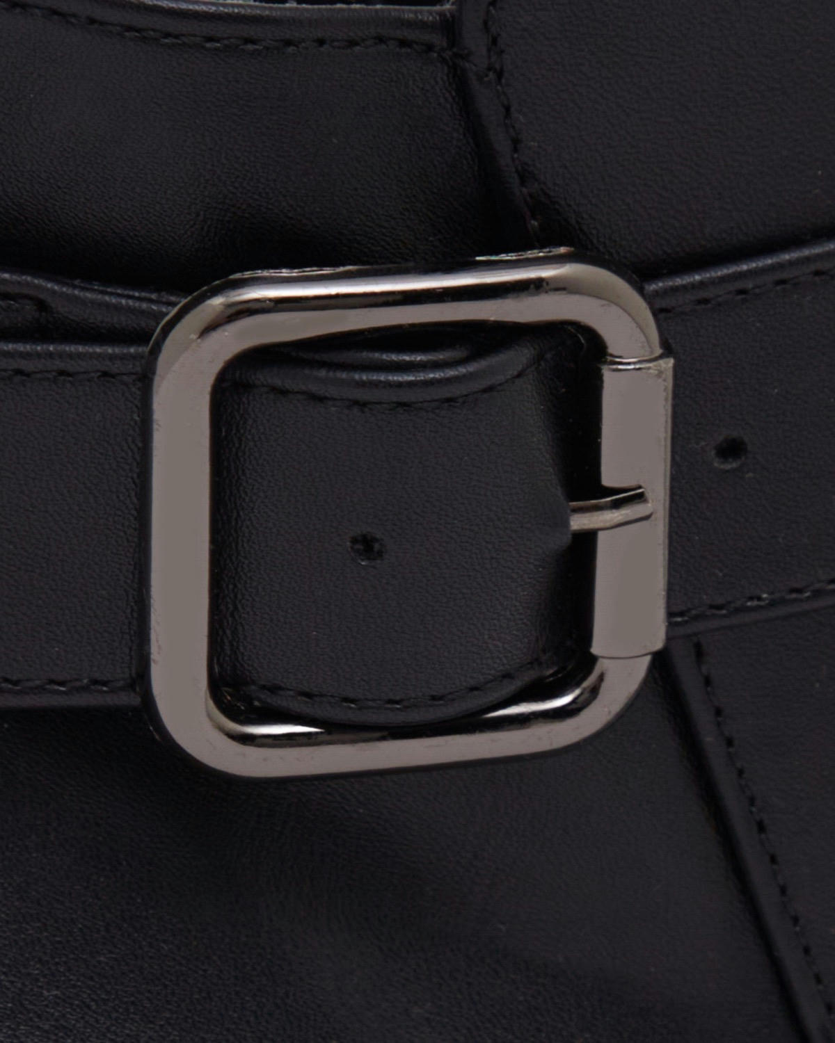 Low Heel Buckle Boot