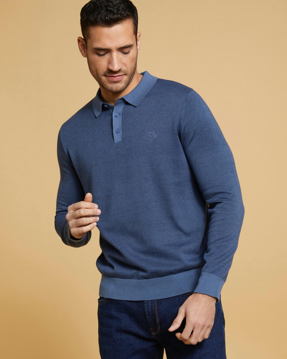 Paul Costelloe Living Long Sleeve Polo Top