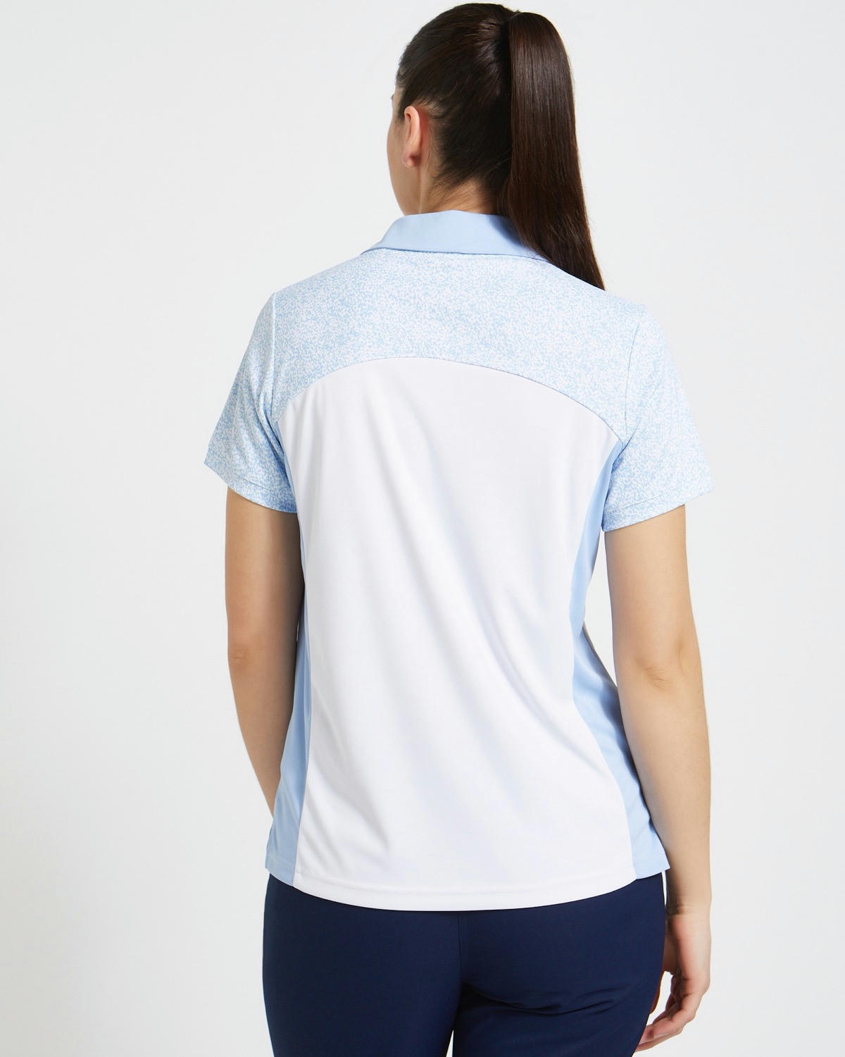 Pádraig Harrington Golf Polo Shirt With Animal Print Sleeves