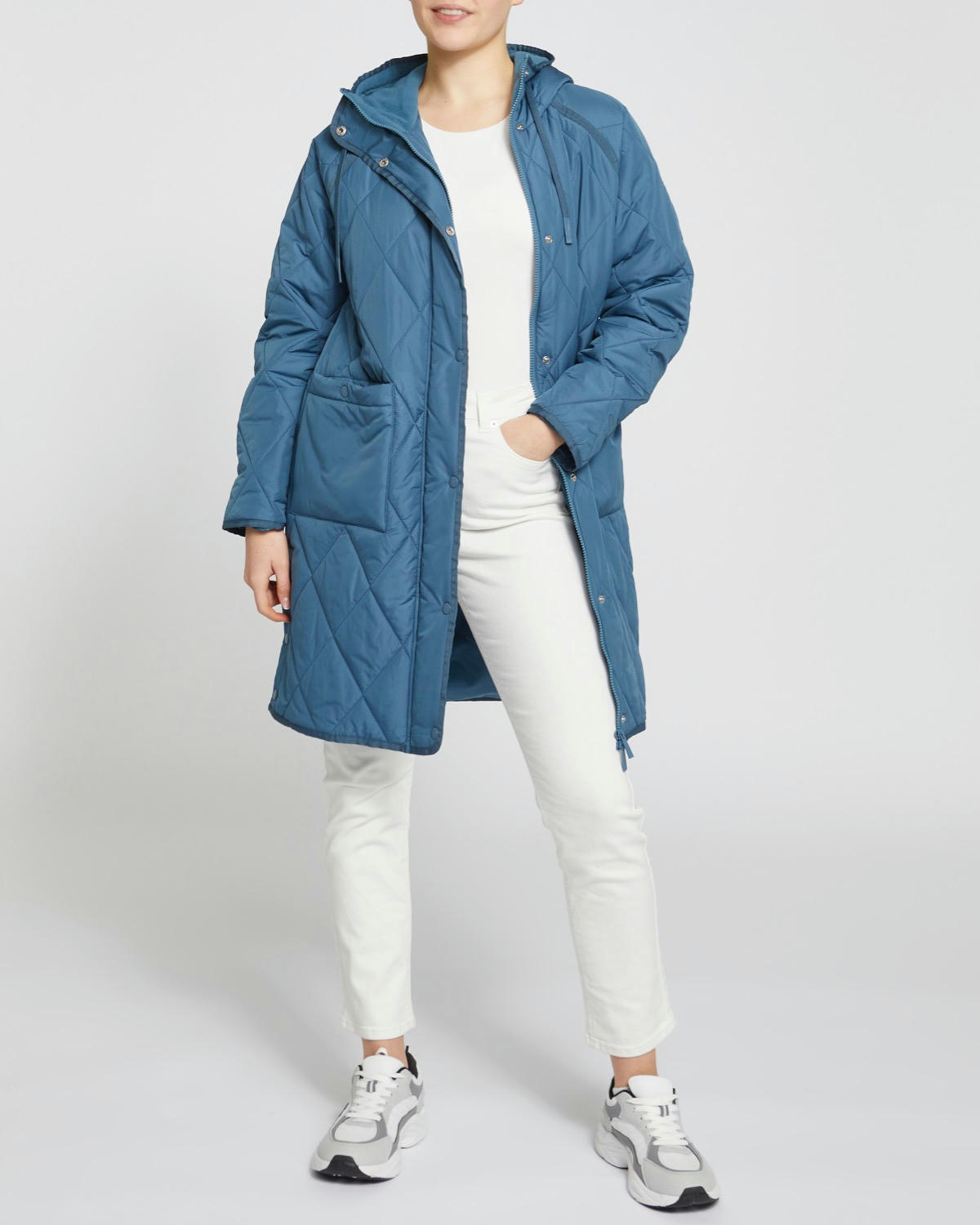 Quilted Fleece Lined Coat
