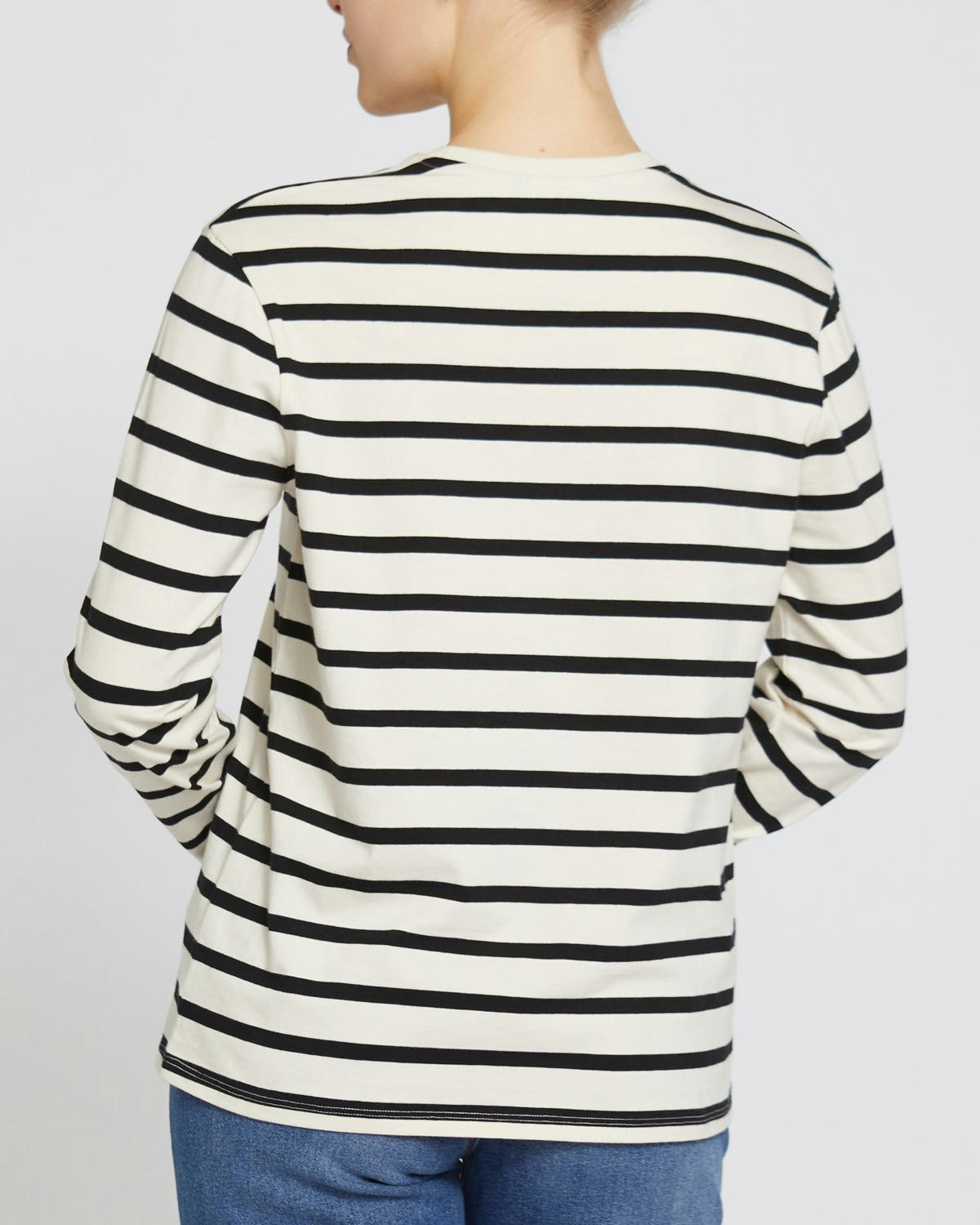 Long-Sleeved Striped Top