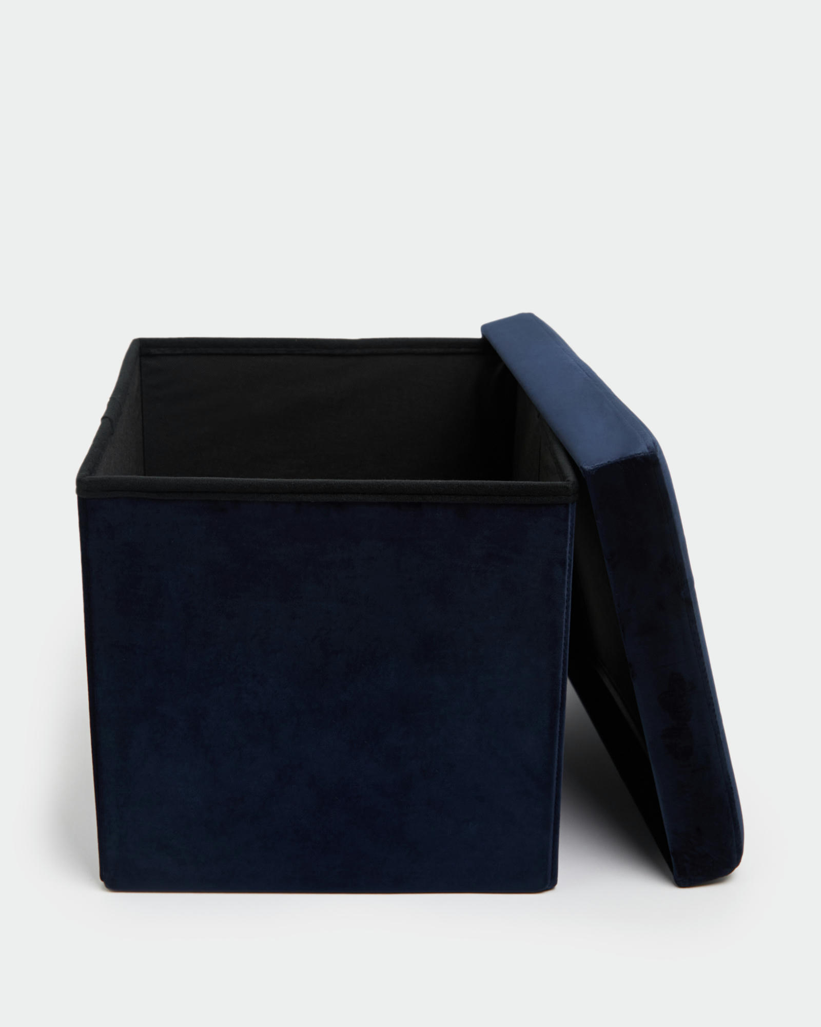 Velvet Storage Cube With Lid