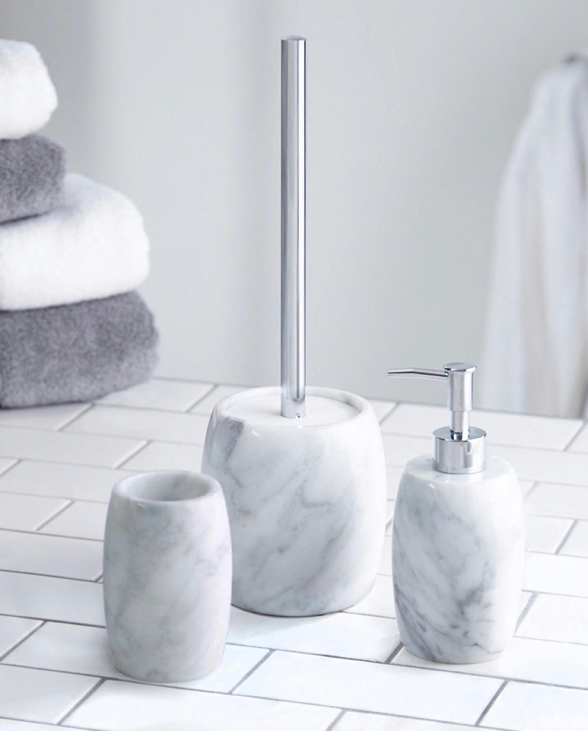 Francis Brennan the Collection Italian Marble Soap Dispenser