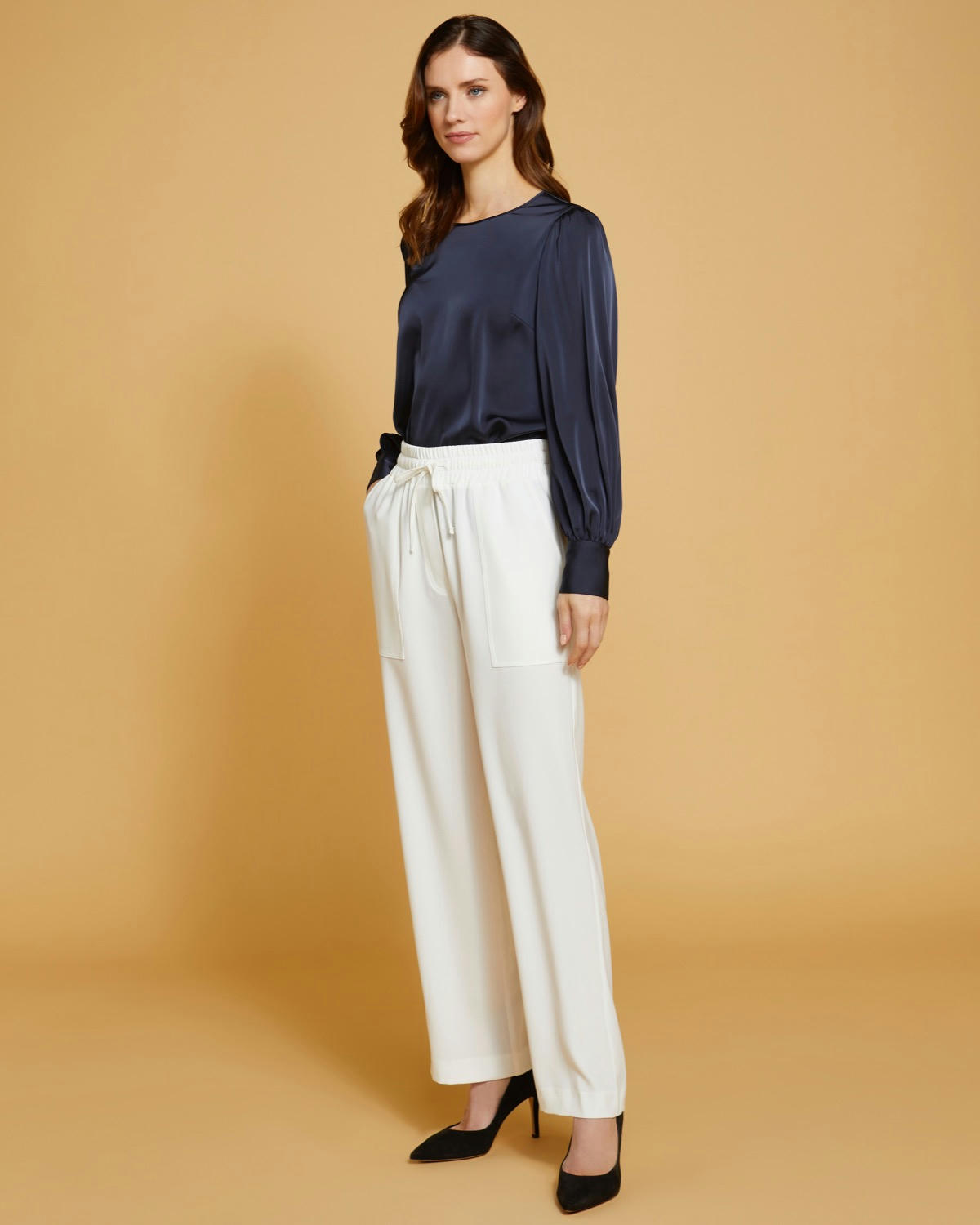 Paul Costelloe Living Studio Navy Sophia Top