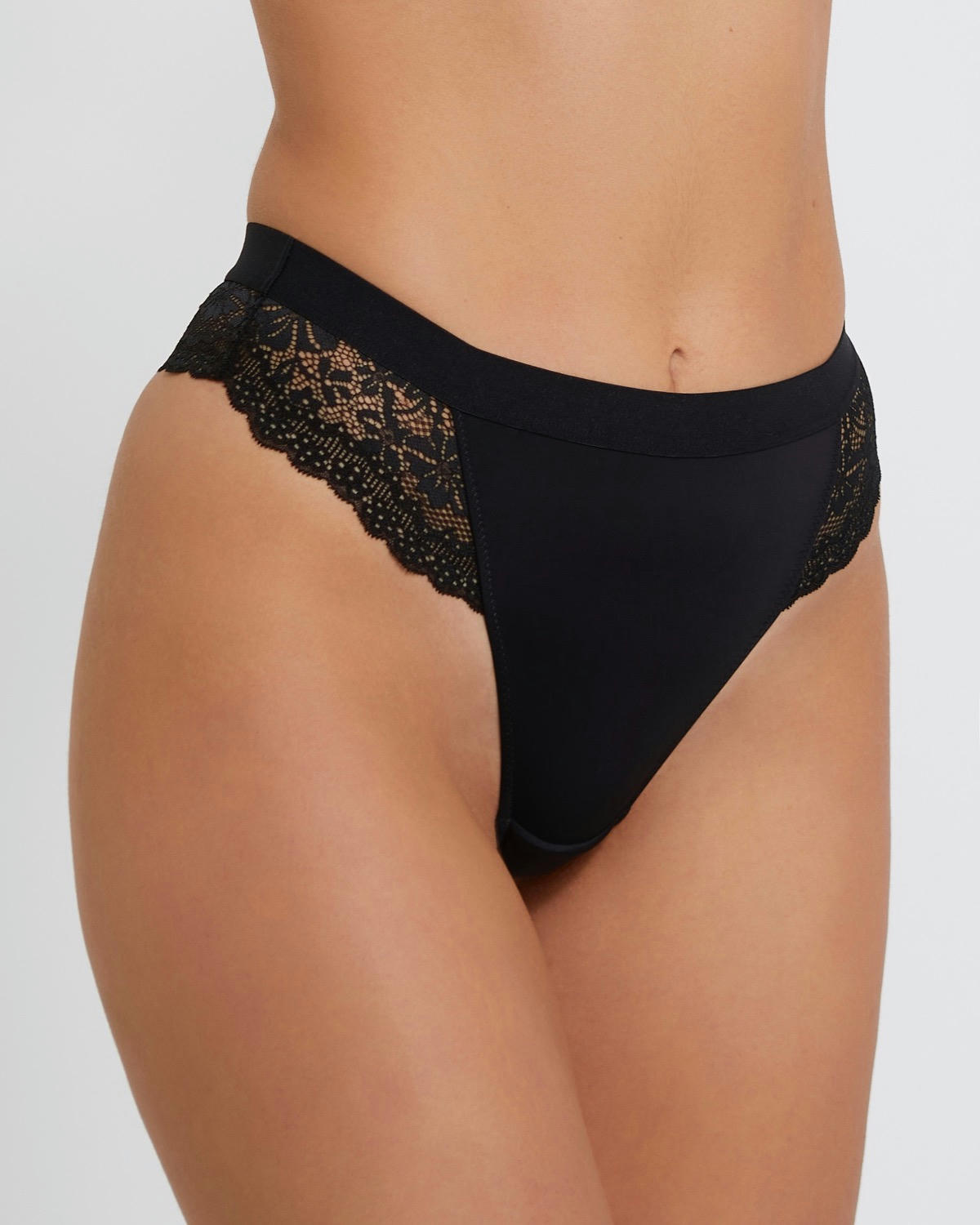 Lace Trim Thong
