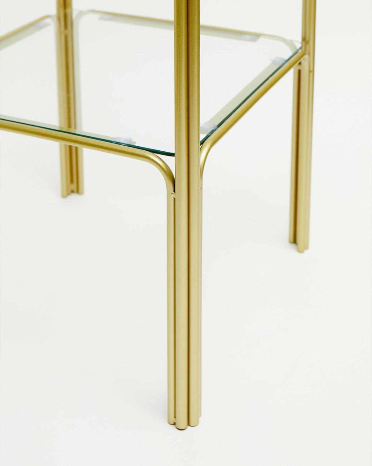 Carolyn Donnelly Eclectic Two Tier Glass Side Table