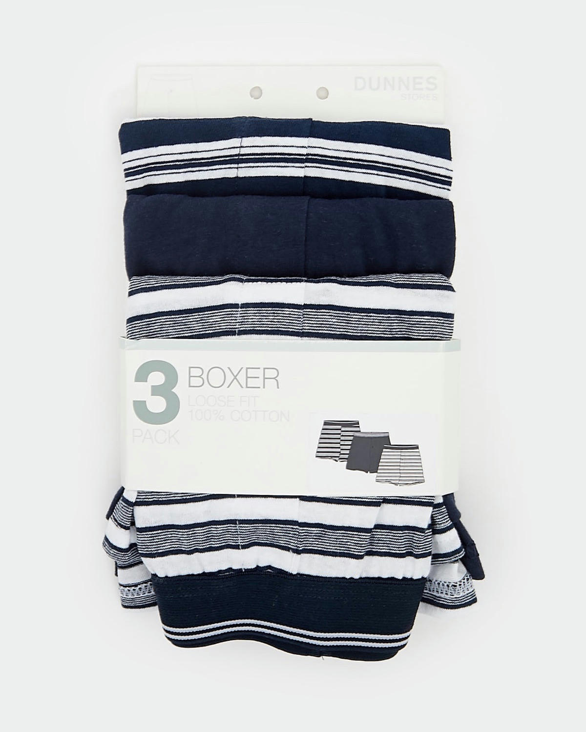 Loose Fit Cotton Jersey Boxers - Pack Of 3