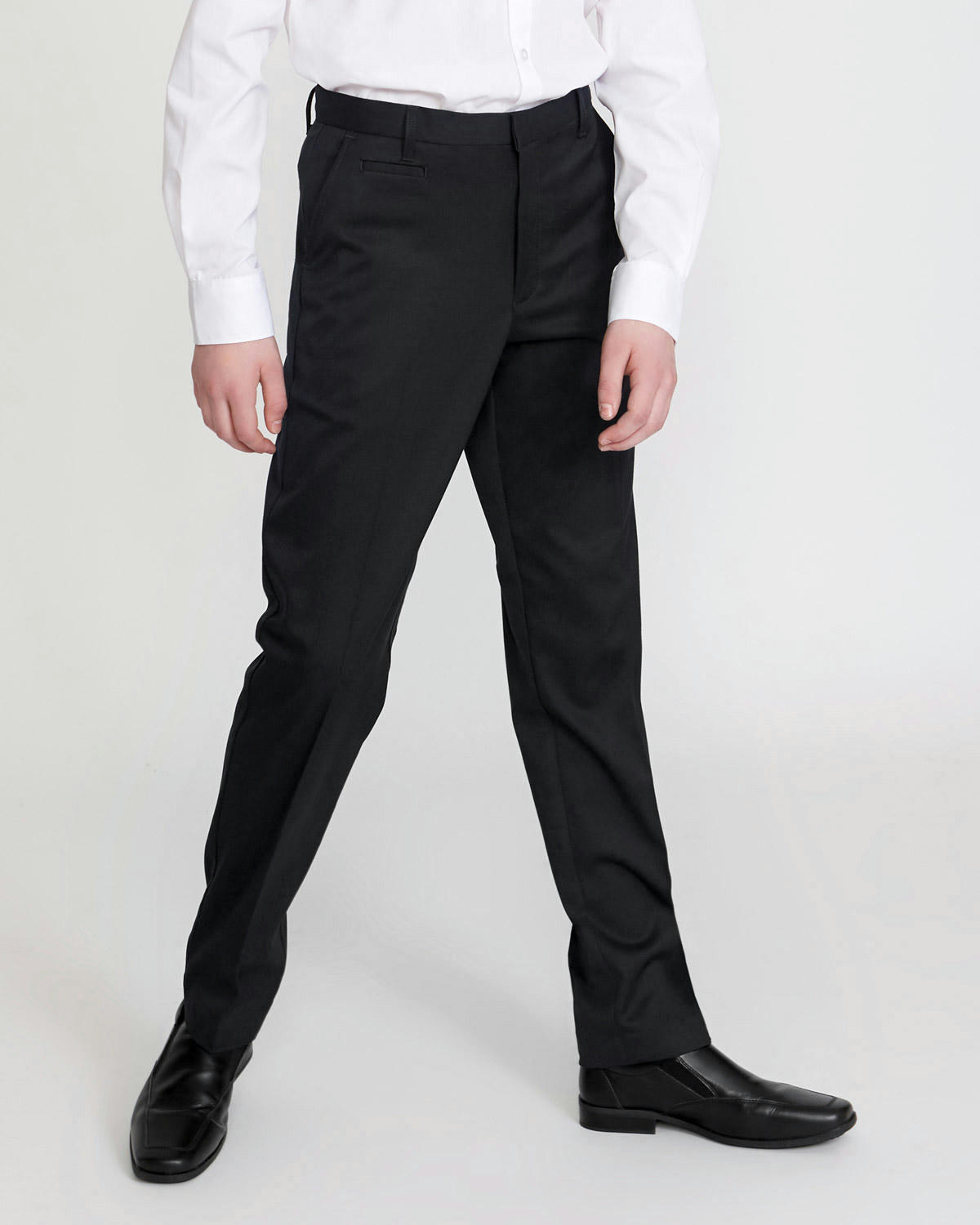 Longer Leg Stretch Slim Leg Trousers (3-17 Years)