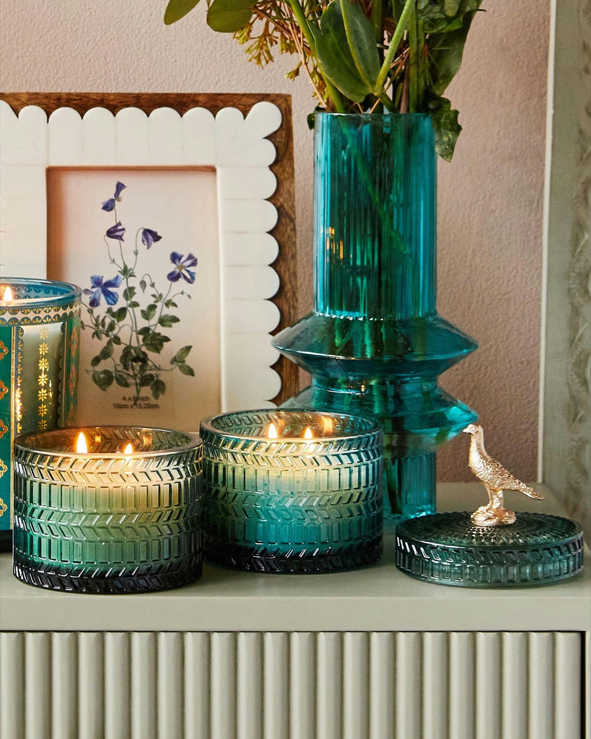 Carolyn Donnelly Eclectic Bird Glass Candle