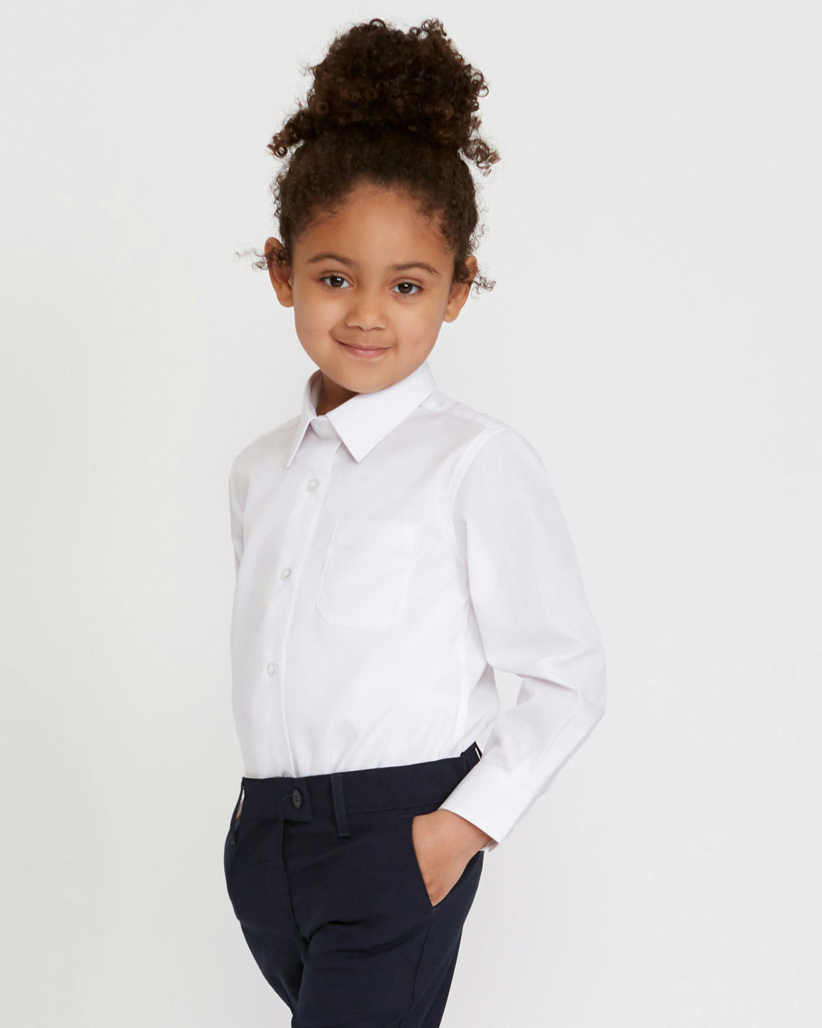 Non-Iron Long-Sleeved Blouses - Pack Of 3