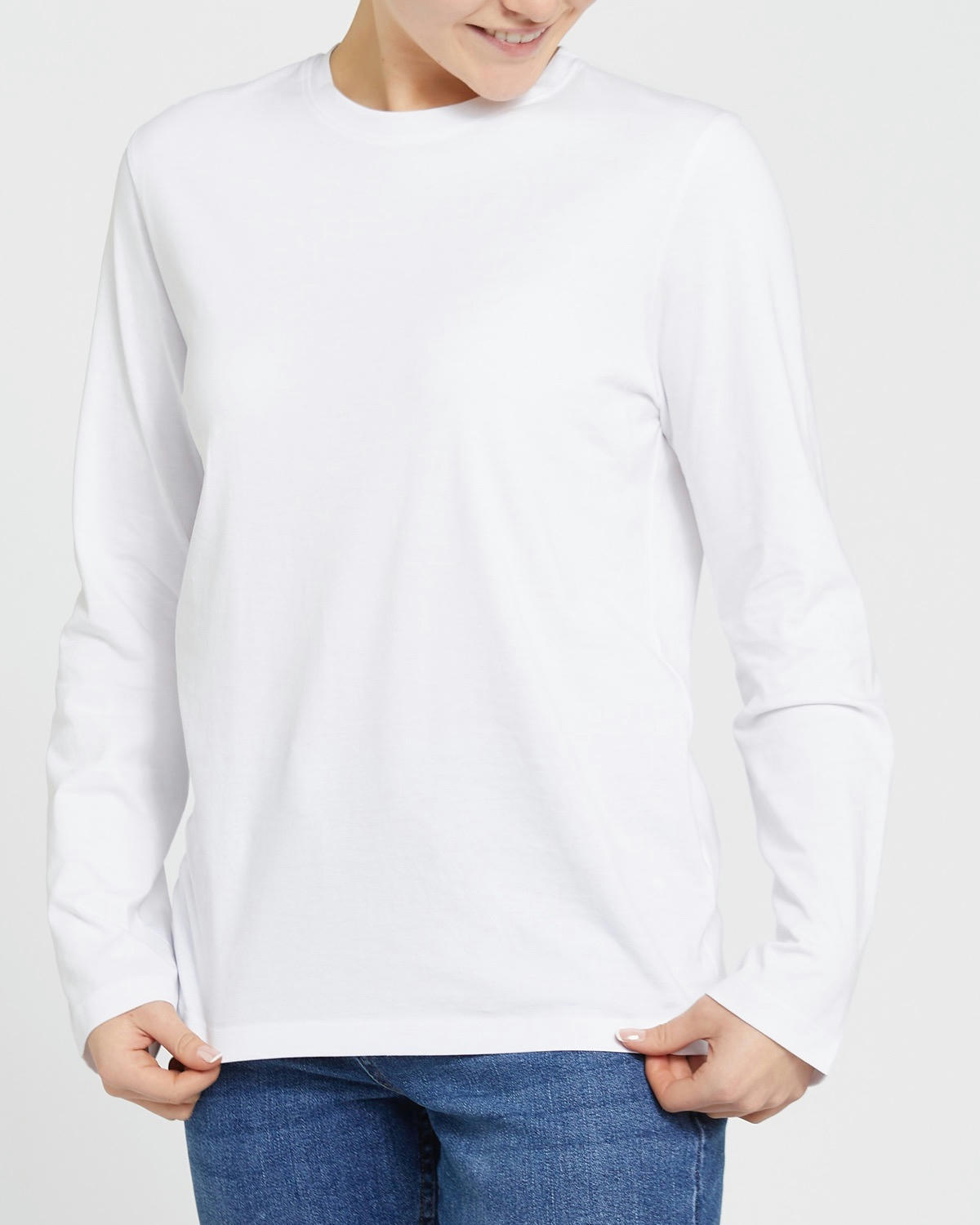 Pure Cotton Long-Sleeved Top