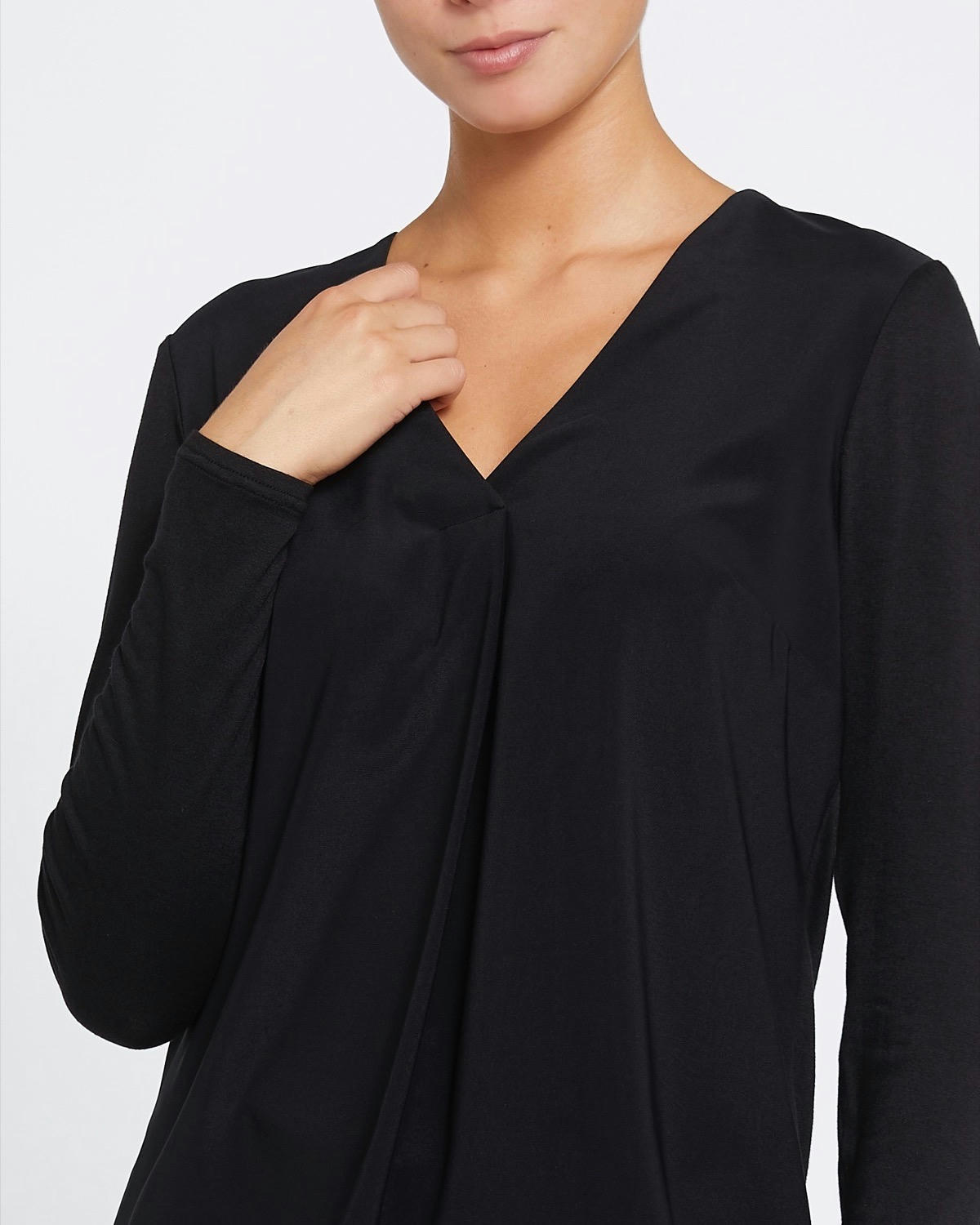 V-Neck Jersey Back Top