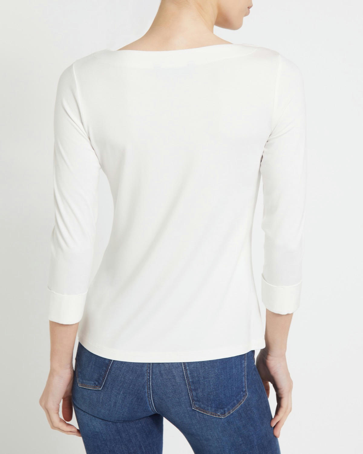 Solid Boatneck Top