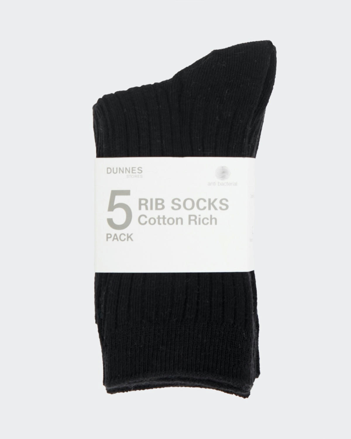 School Rib Comfort Socks - Pack Of 5