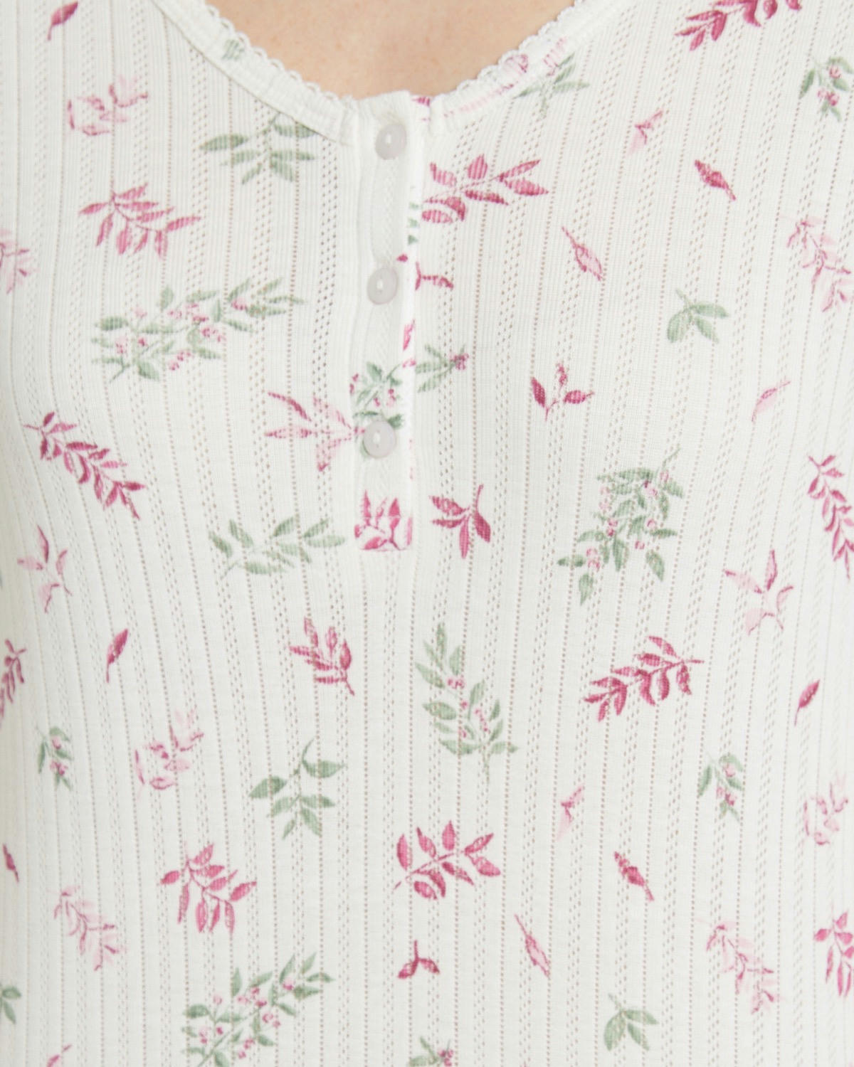 Long Sleeve Pointelle Nightdress