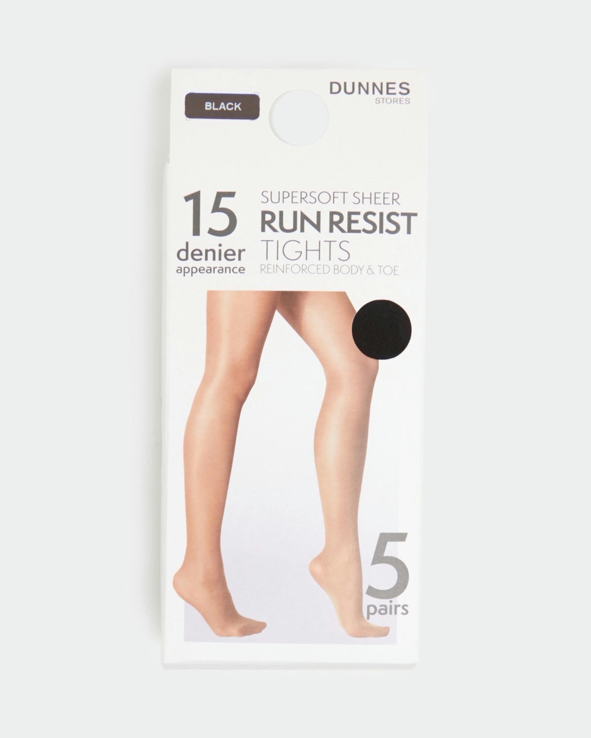 15 Denier Run Resist Tights - Pack Of 5
