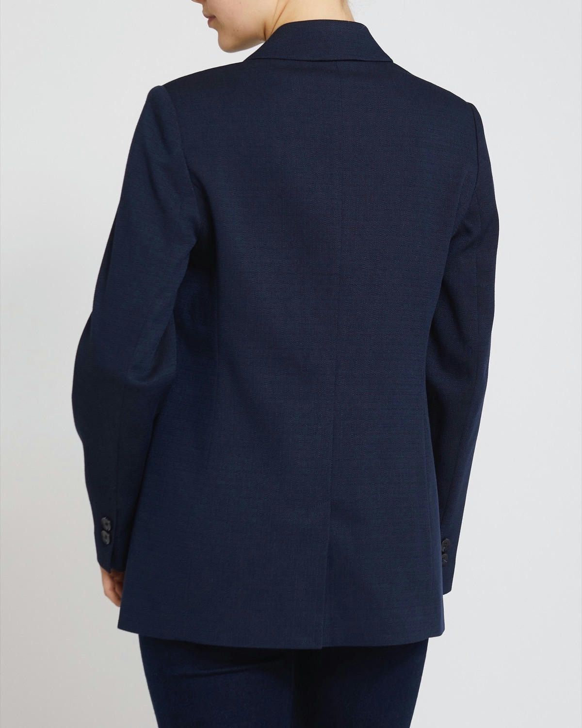 Textured Double-Breasted Blazer