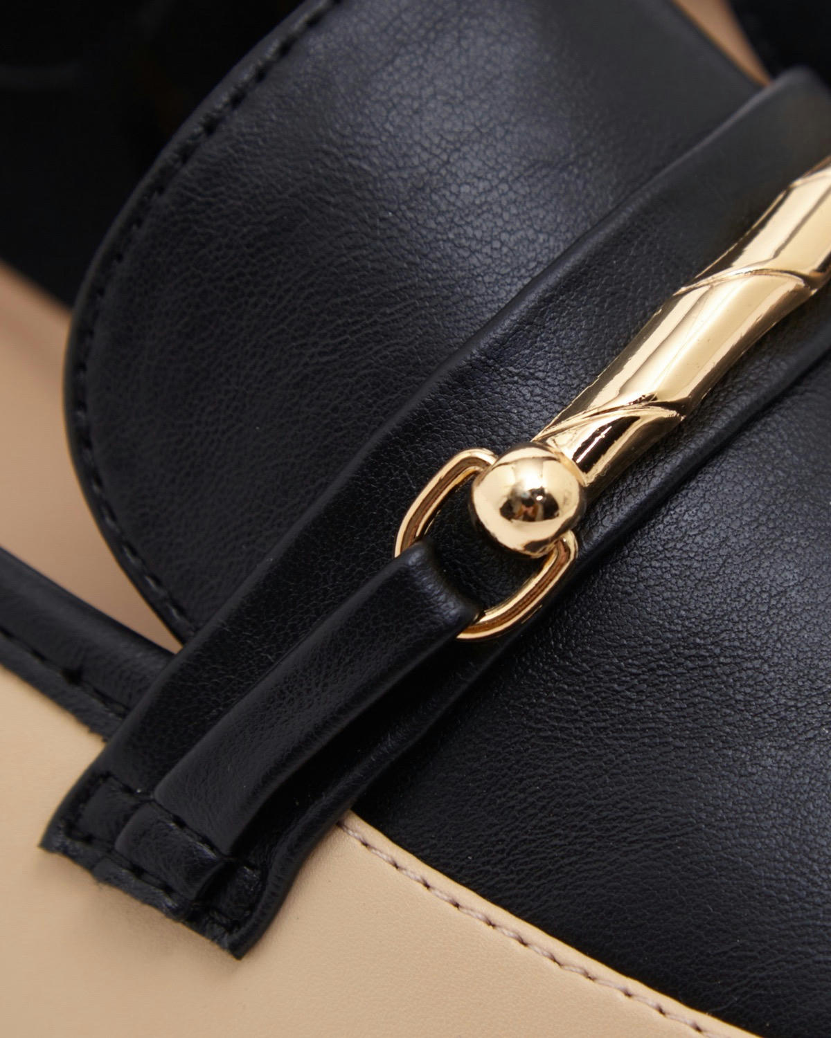 Wide Fit Gold Bar Loafer