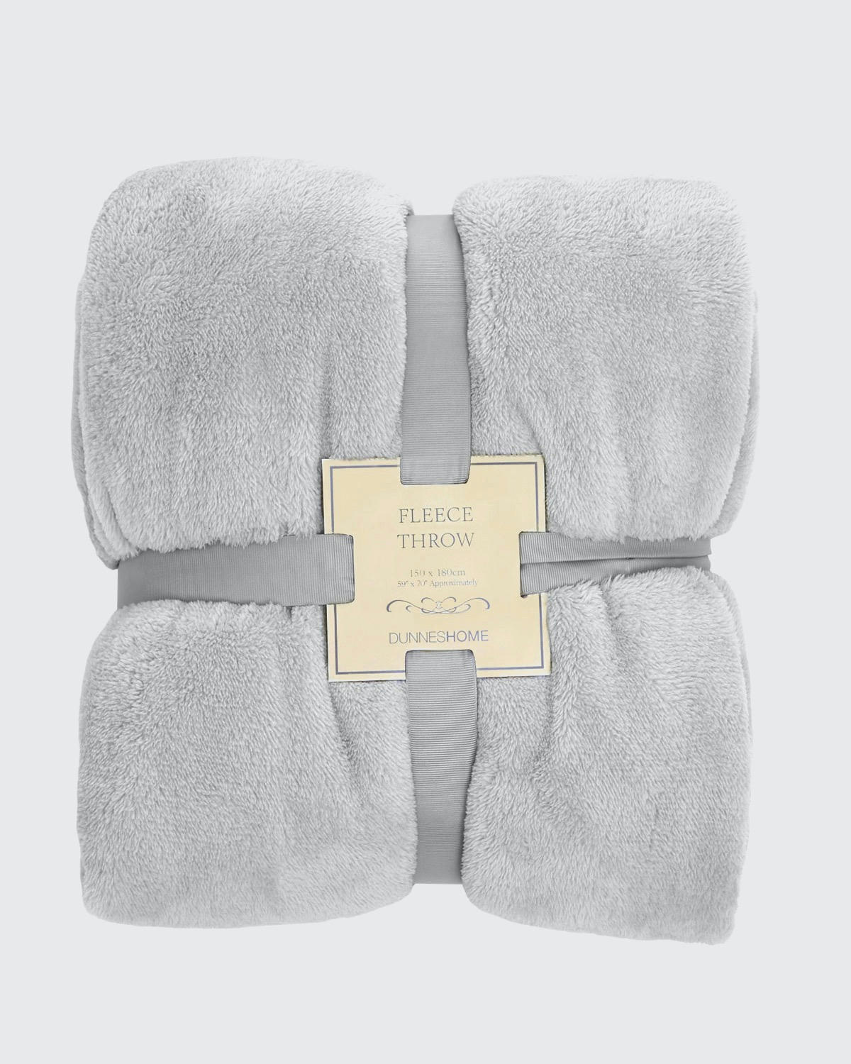 Silver Fleece Throw