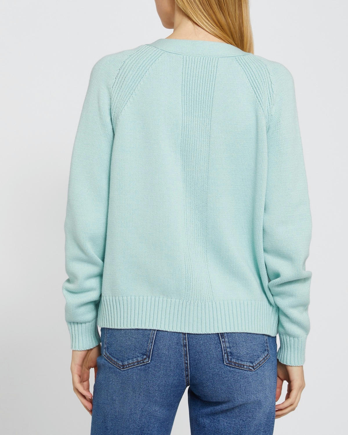 Button Rib Detail Cardigan