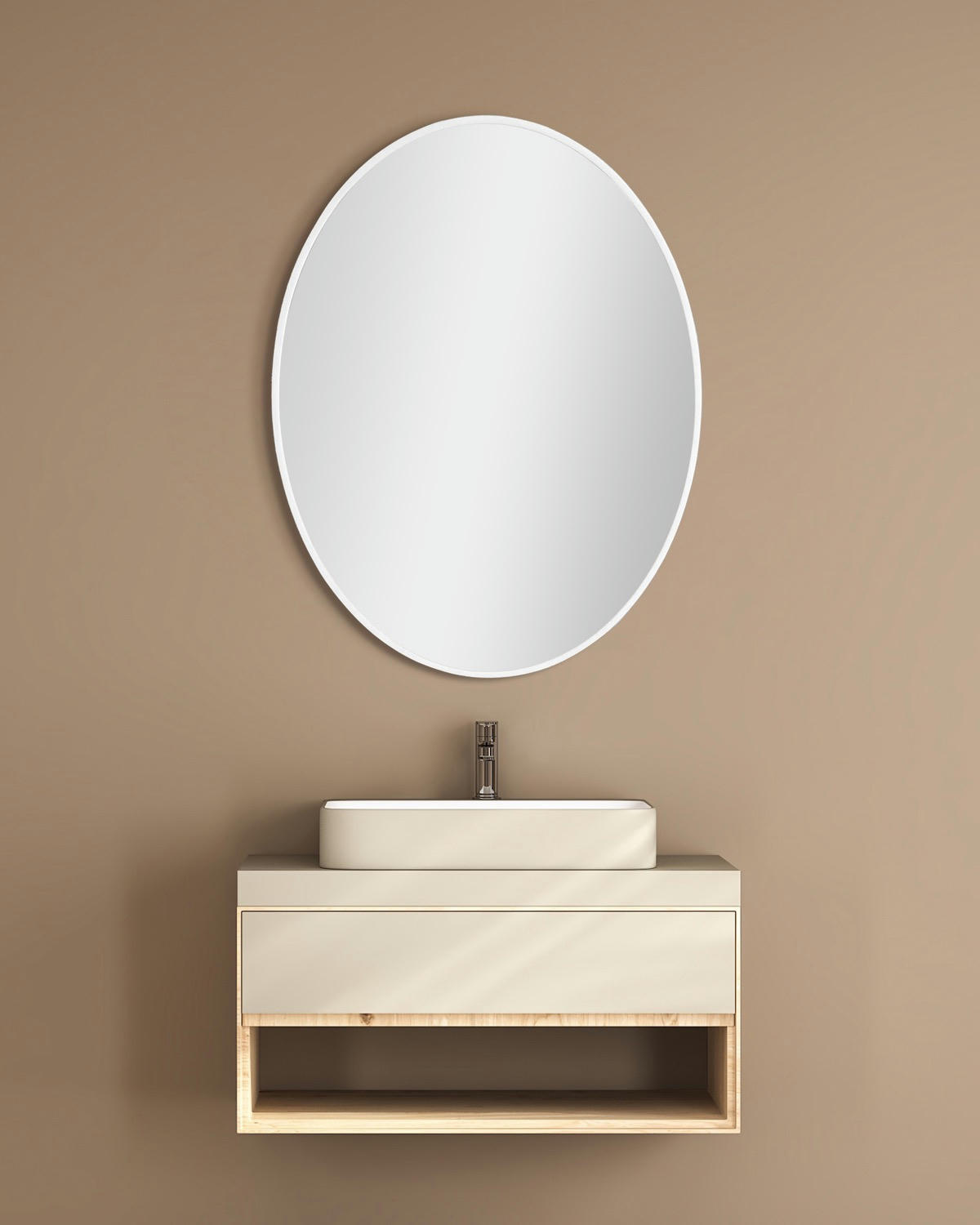 Oval Frame Mirror