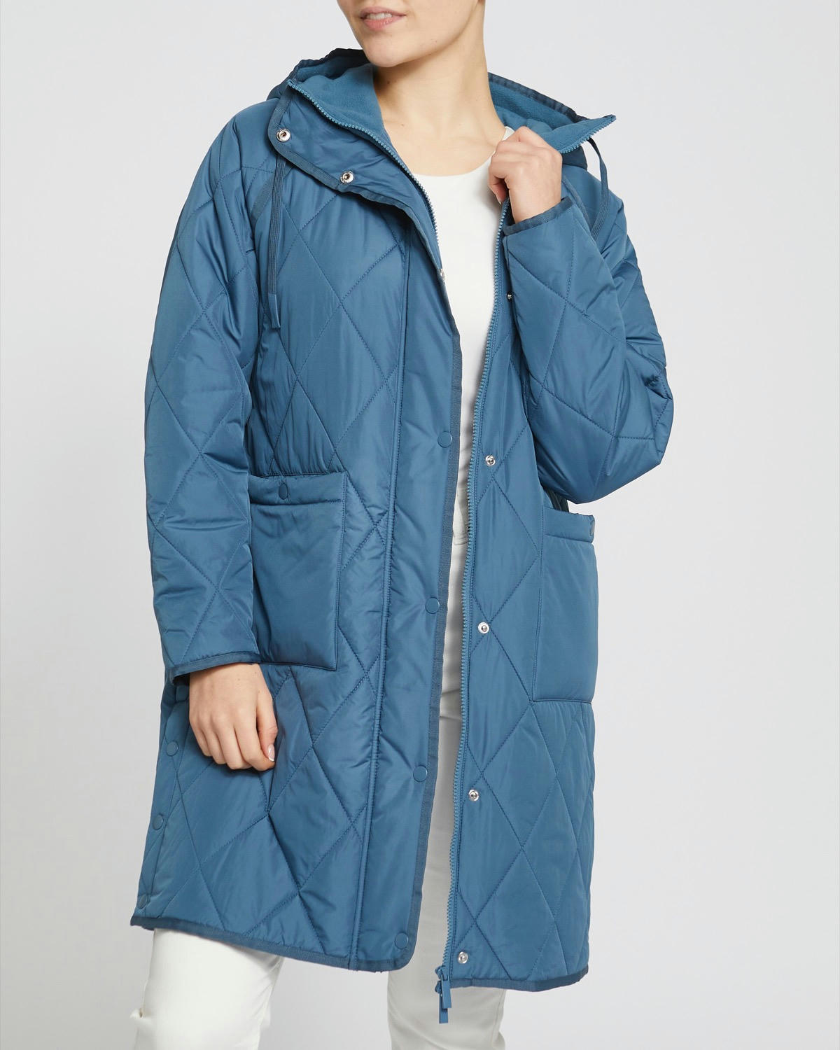 Quilted Fleece Lined Coat