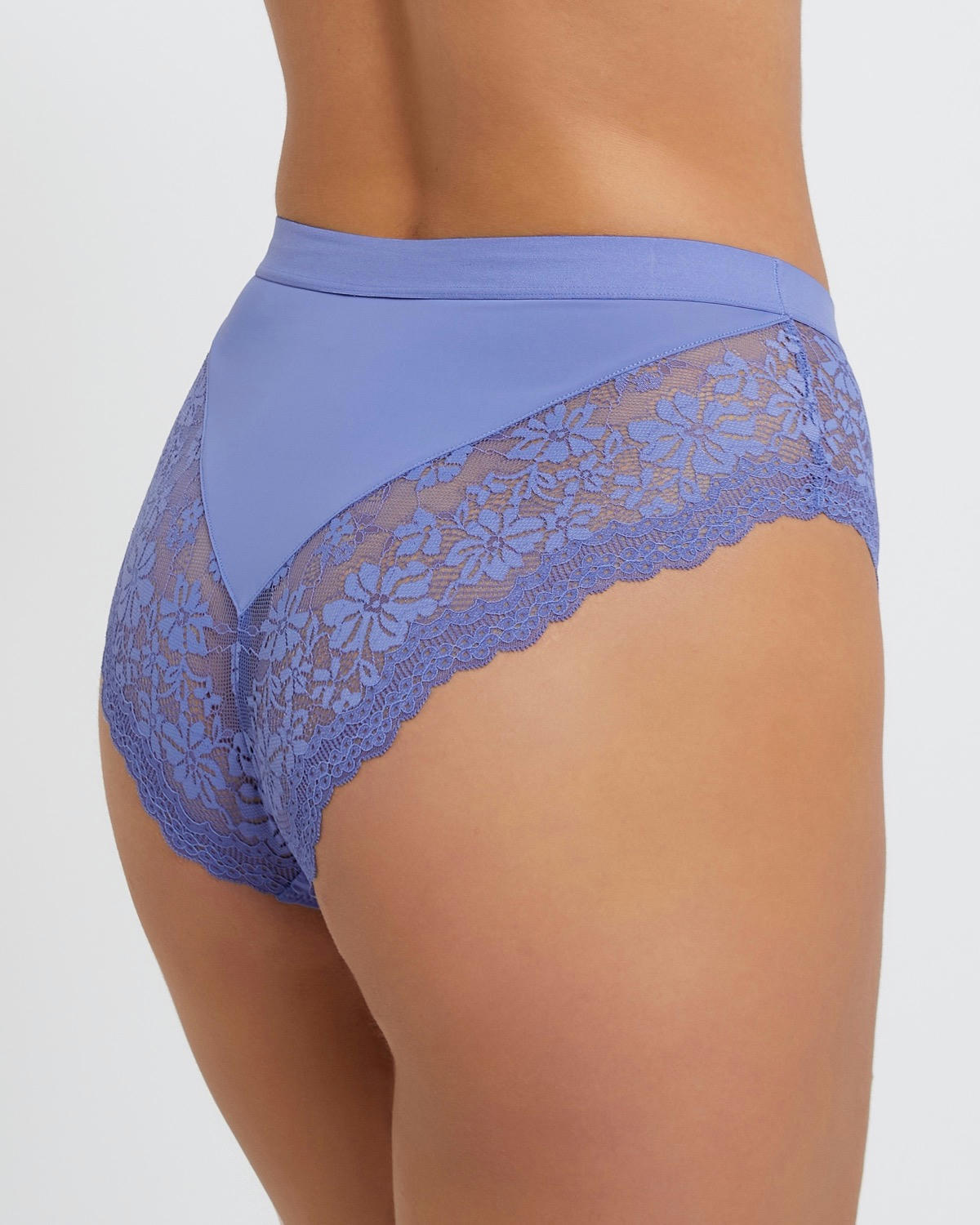 Lace Trim Midi Brief