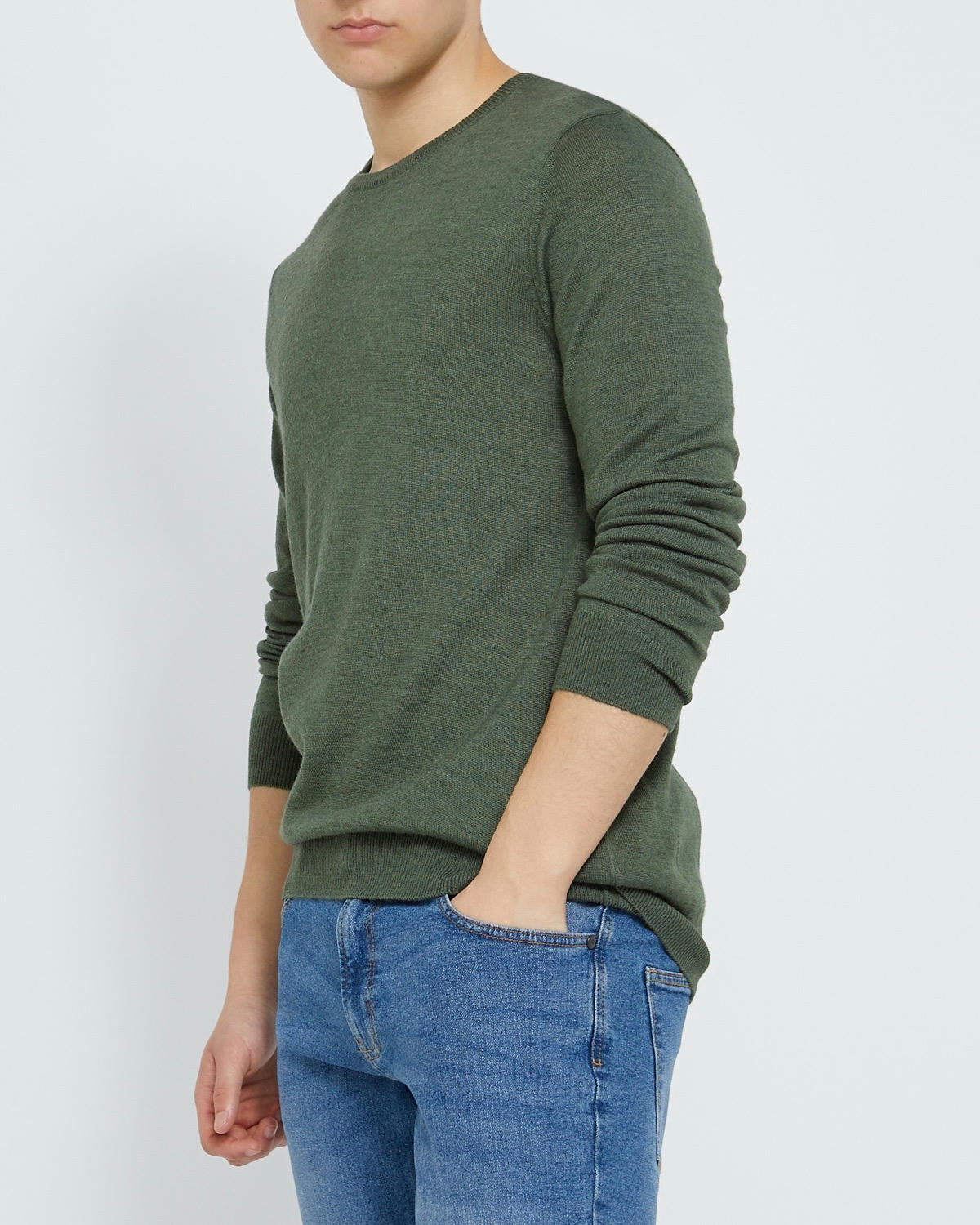 Merino Blend Crew Neck Jumper