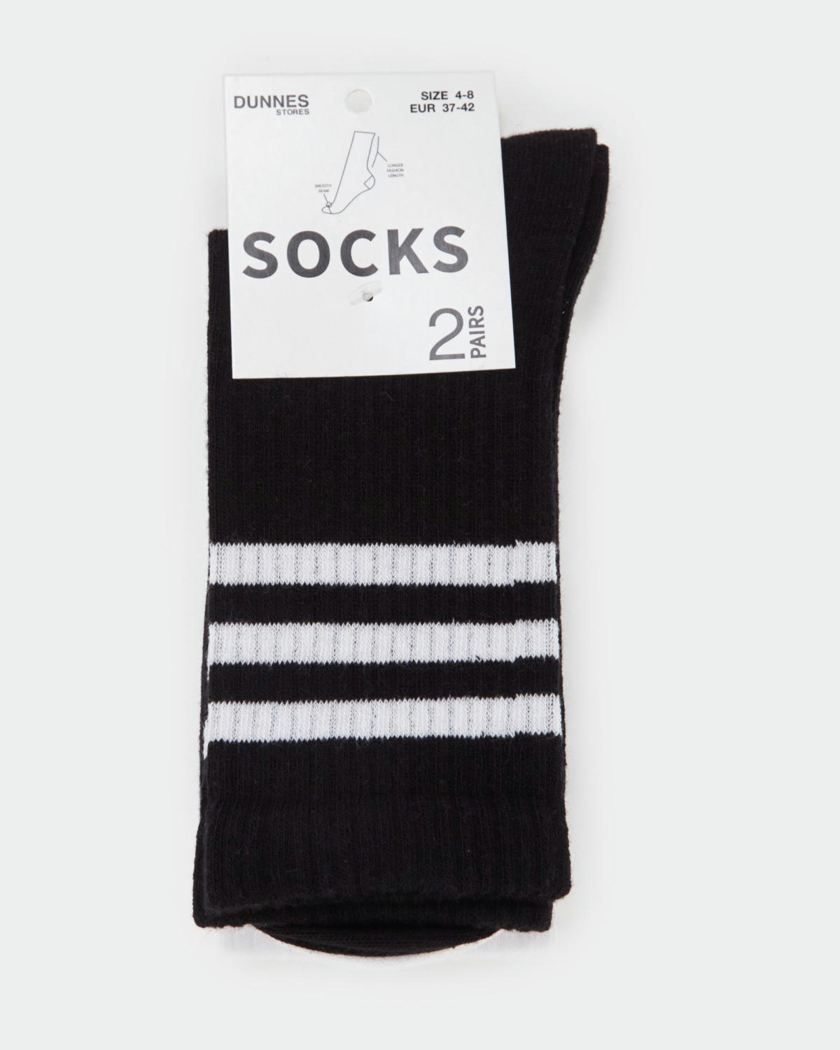 Fashion Stripe Socks - Pack Of 2