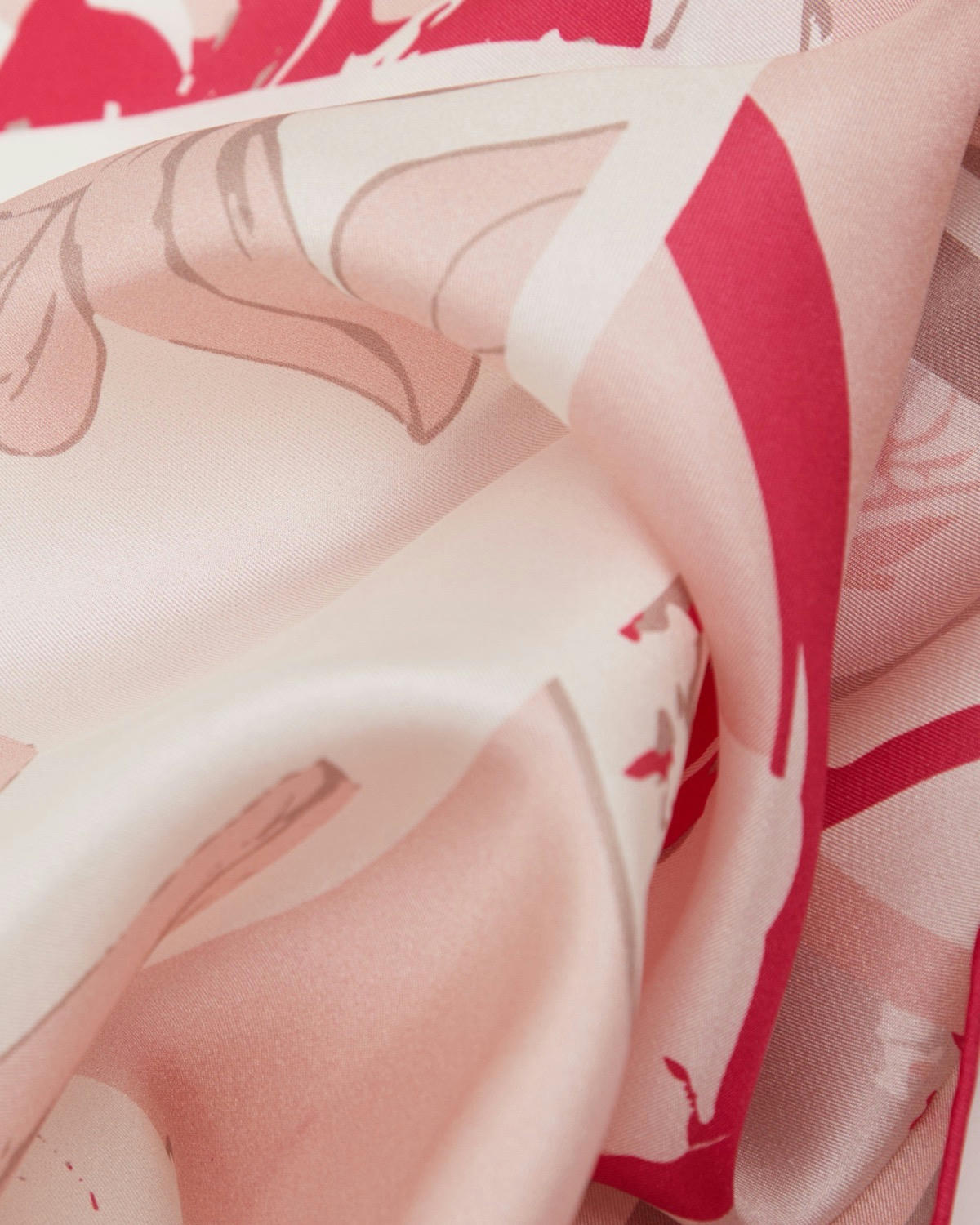 Paul Costelloe Living Studio Pink Floral Silk Scarf